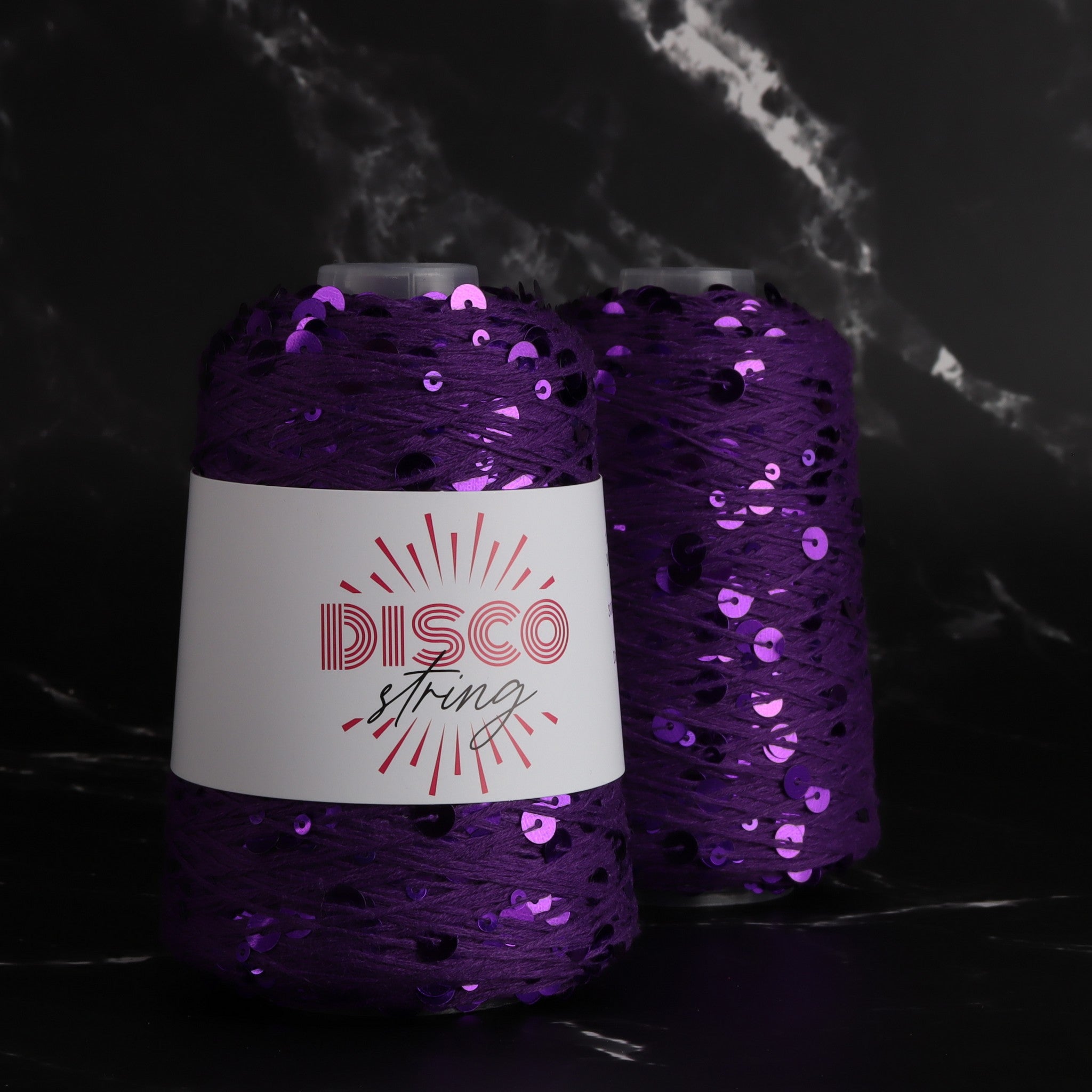 Stitch Lane Yarns Disco String in colourway After Party Purple – 5ply weight cotton yarn
