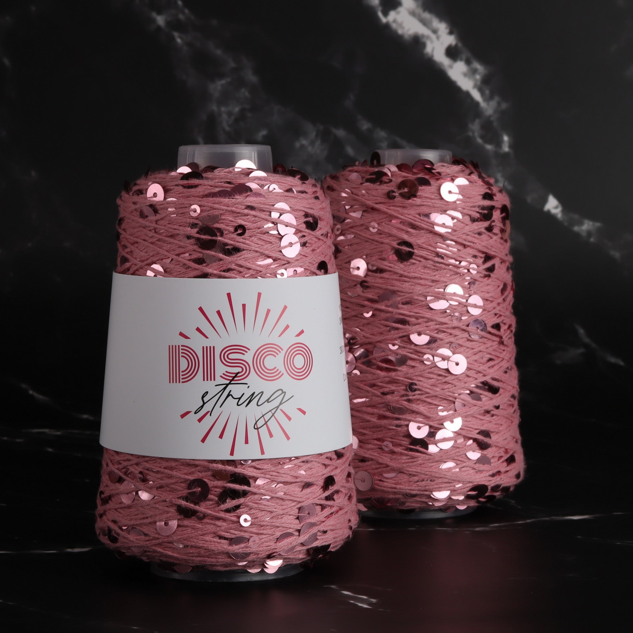 Stitch Lane Yarns Disco String in colourway Starlight Express Pink – 5ply weight cotton yarn