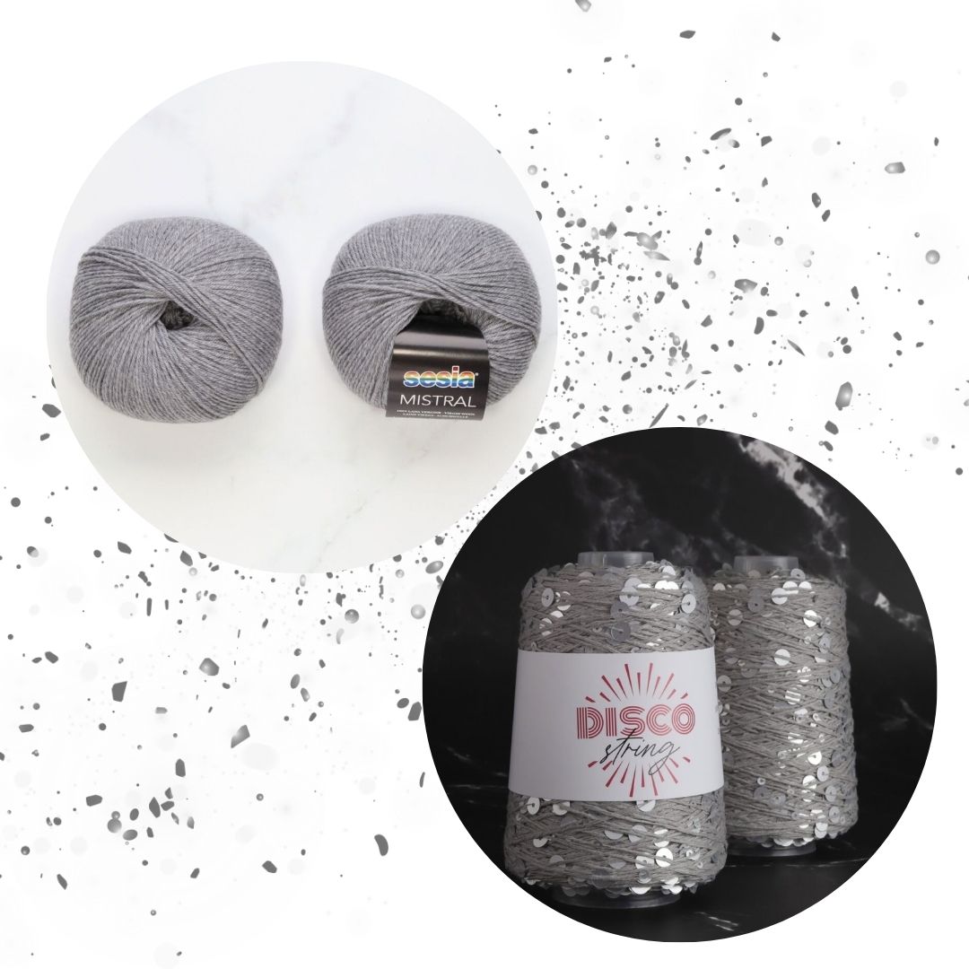 Sparkles Tee Yarn kit, colourway Moonlight Mirrorball