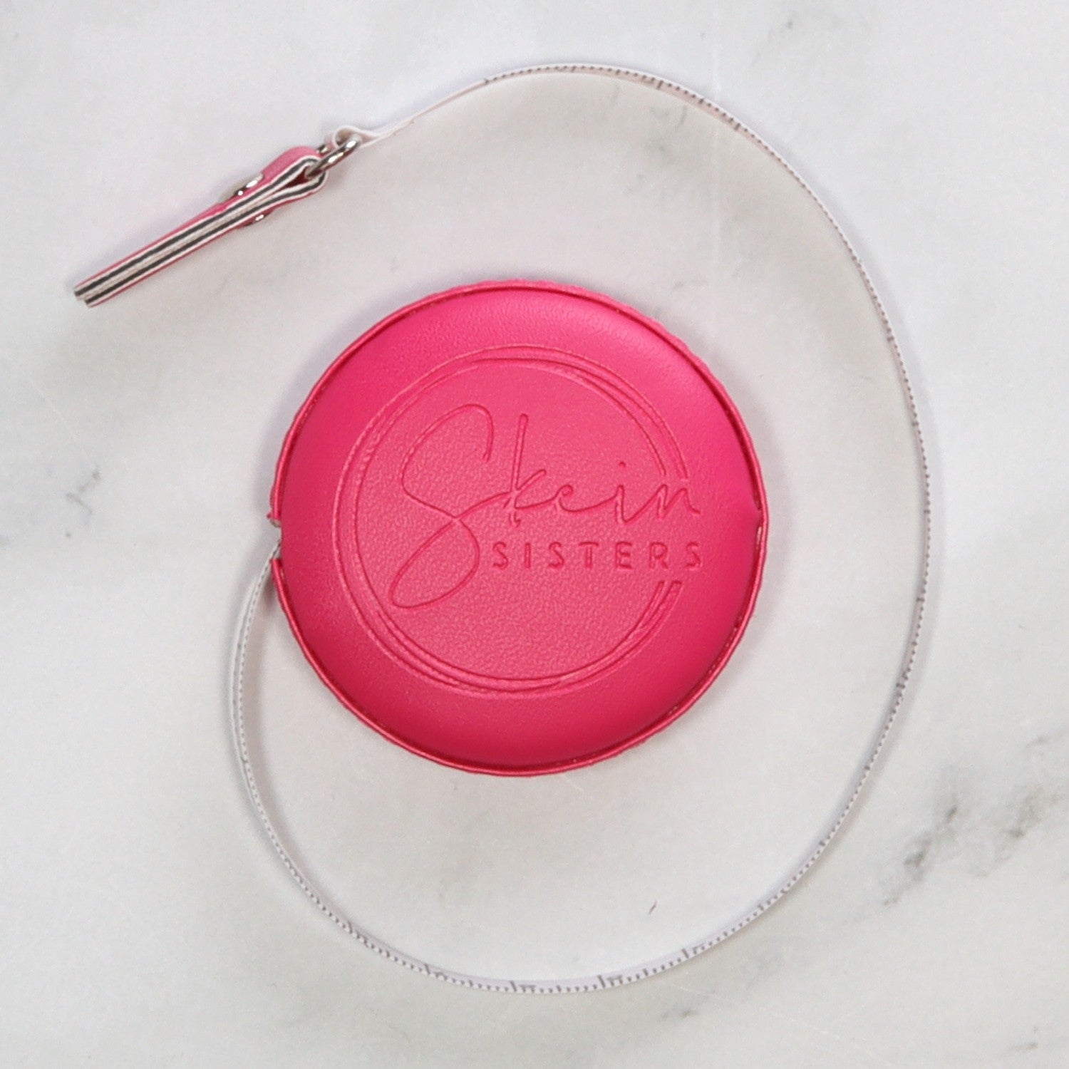 Skein Sisters Logo Tape Measure – Pink