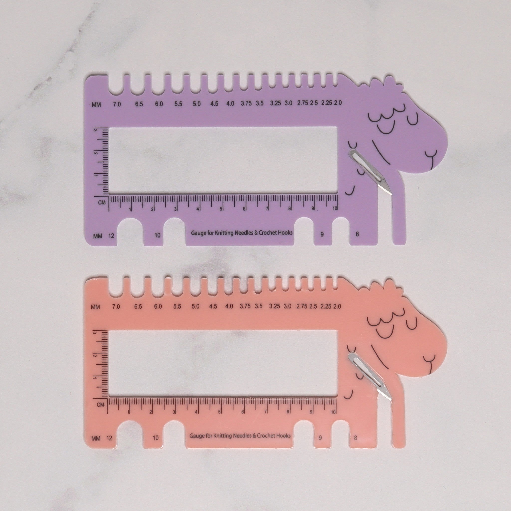 Skein Sisters Sheepy Gauge Ruler Cutter