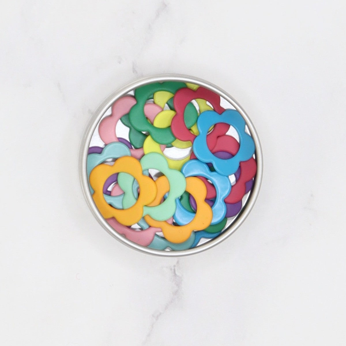 Skein Sisters Metal Stitch Markers: Daisy Assorted – view 2
