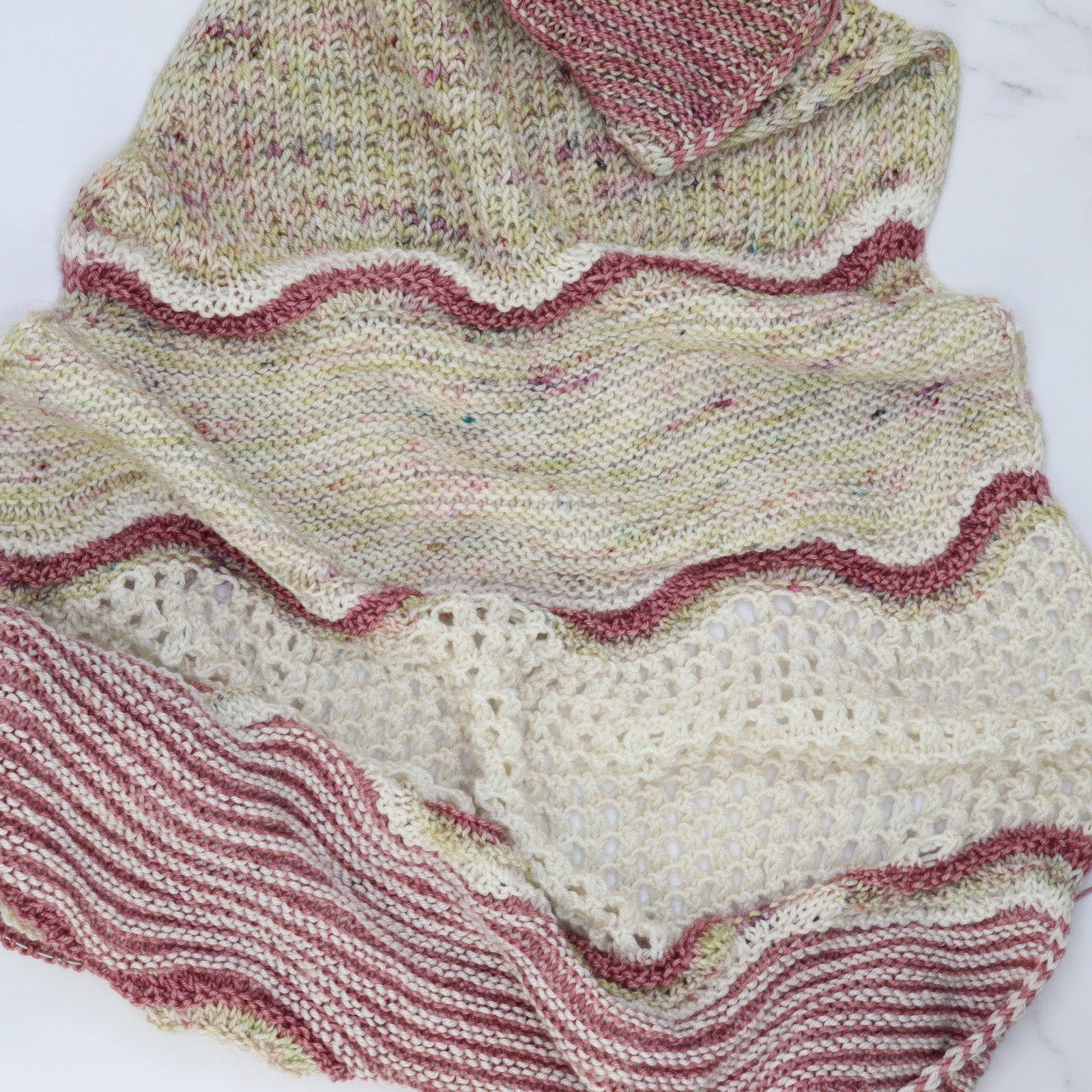 Colour Drift Shawl knitting kit – view 7