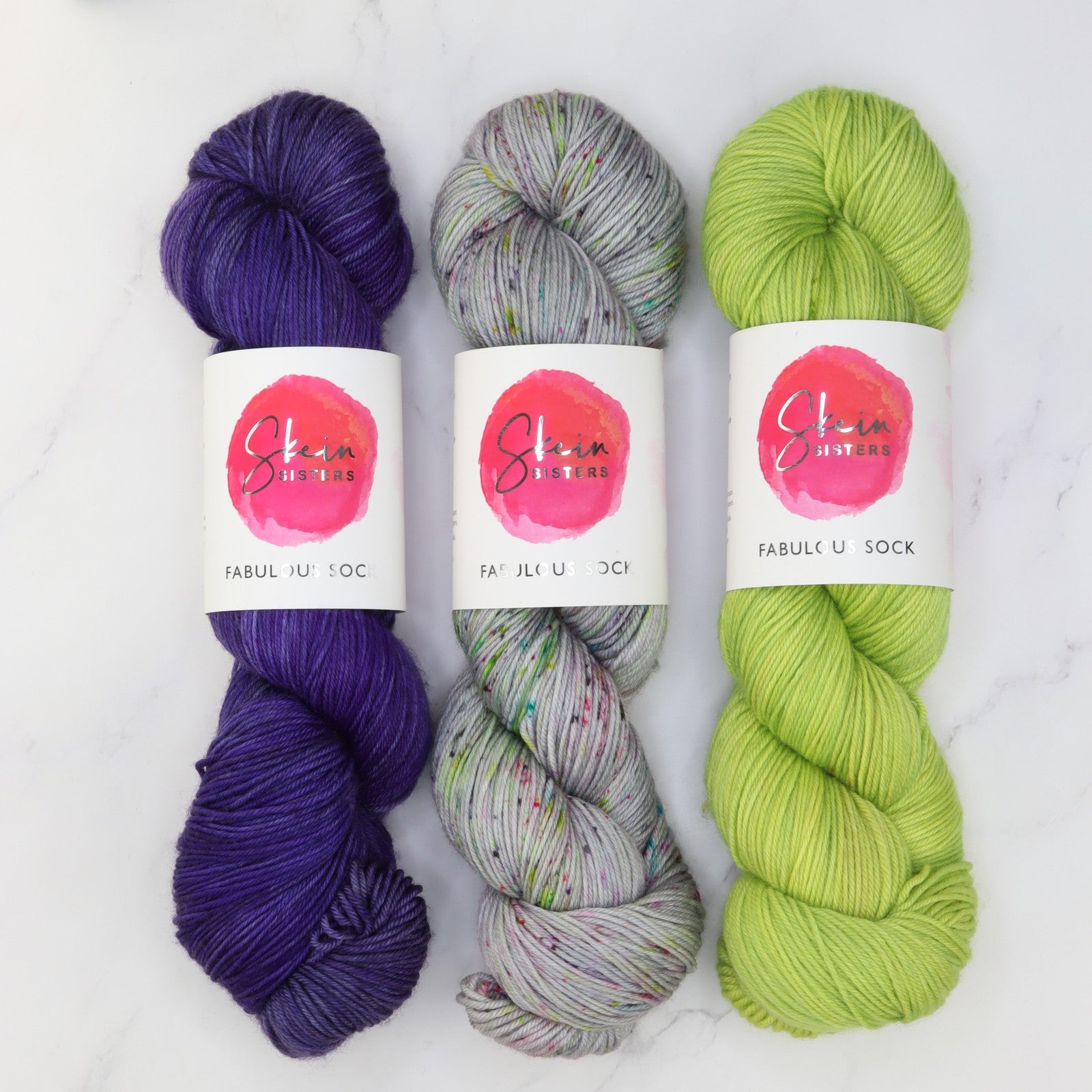 Fiber Fest Yarn kit in Fabulous Sock, colourway Aliens Exist