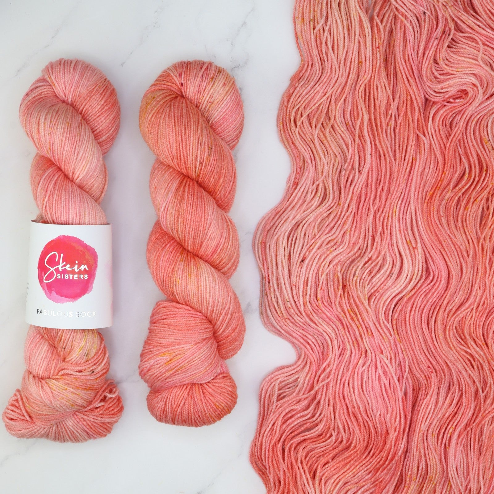 Skein Sisters Fabulous Sock in colourway Anemone – 4ply weight merino, nylon yarn