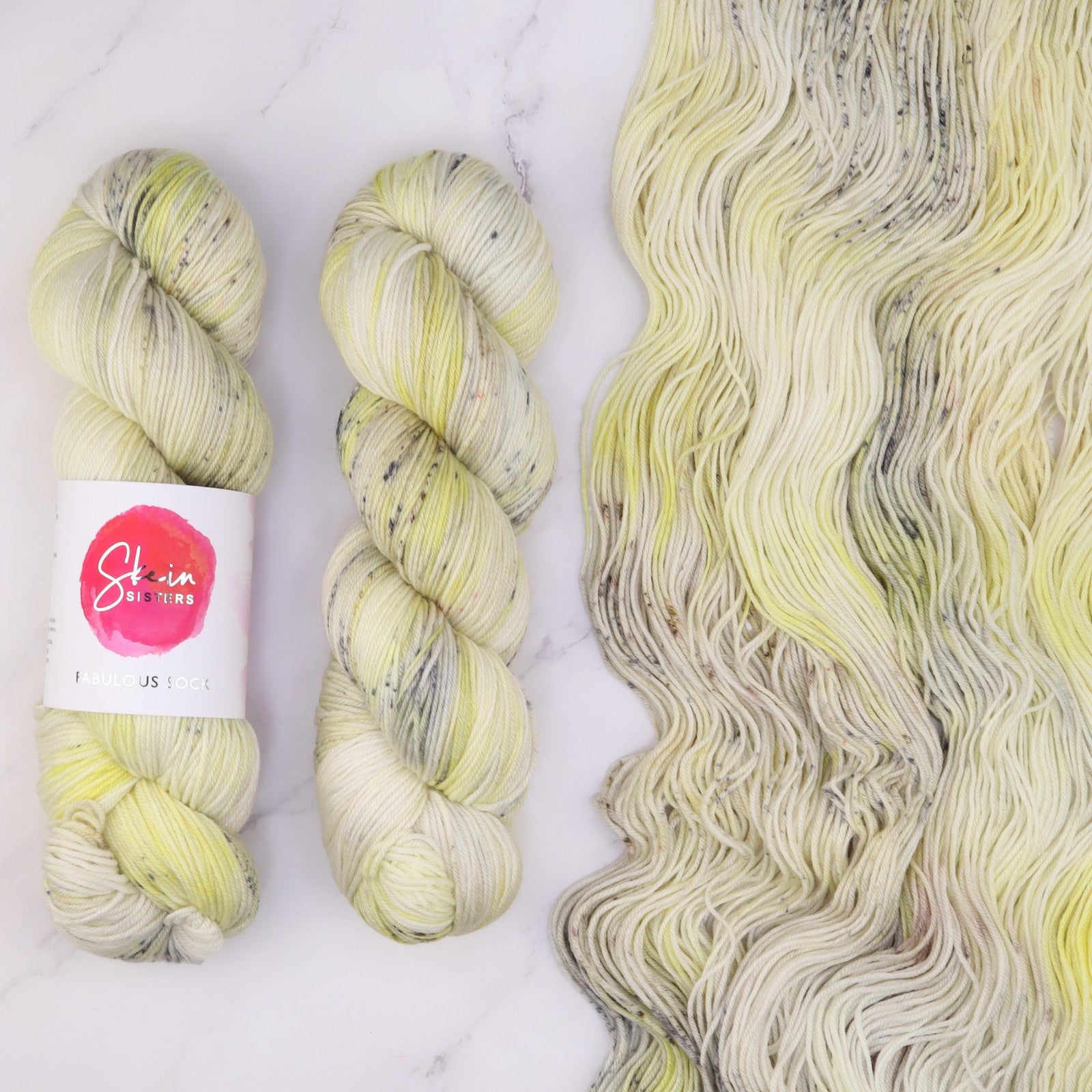 Skein Sisters Fabulous Sock in colourway Better Beehive – 4ply weight merino, nylon yarn