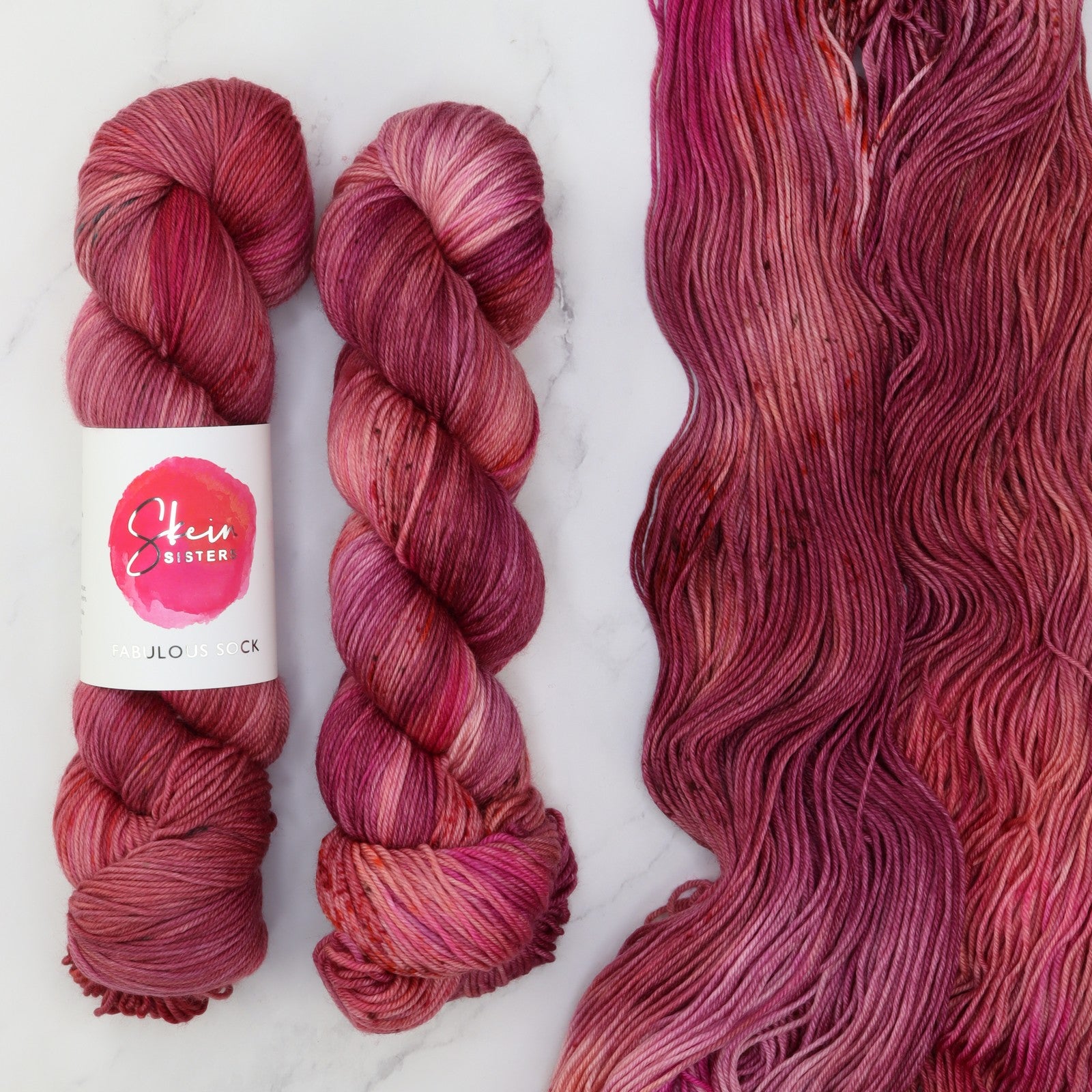 Skein Sisters Fabulous Sock in colourway Claypan – 4ply weight merino, nylon yarn