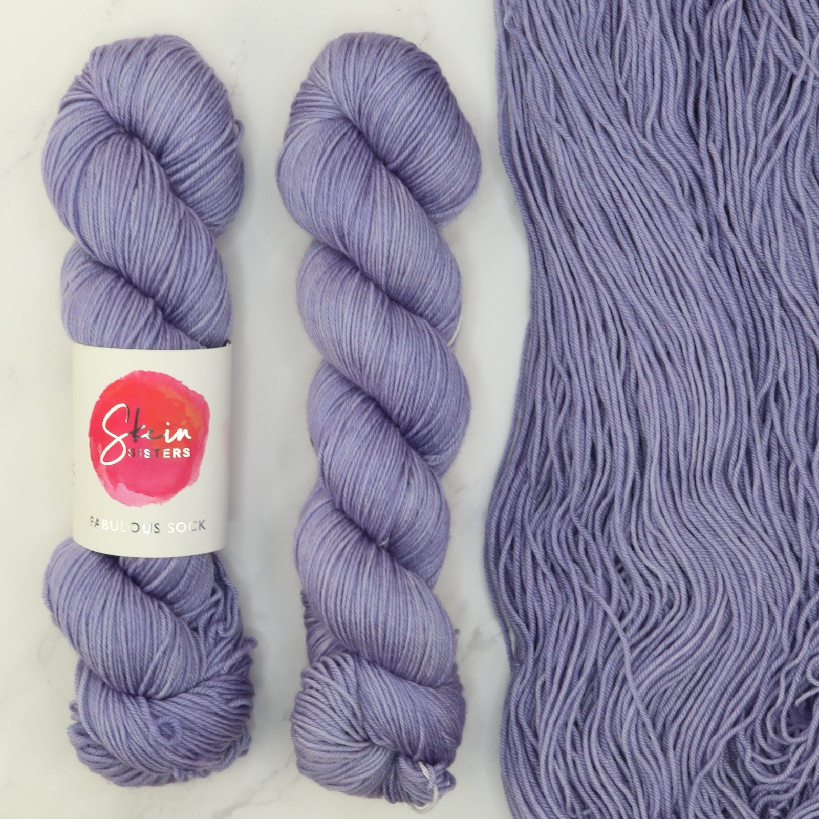 Skein Sisters Fabulous Sock in colourway Faded Moon – 4ply weight merino, nylon yarn