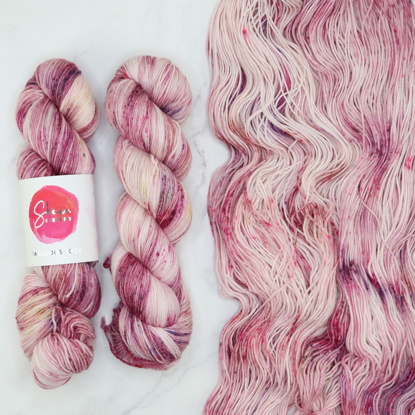 Skein Sisters Fabulous Sock in colourway Fairground – 4ply weight merino, nylon yarn
