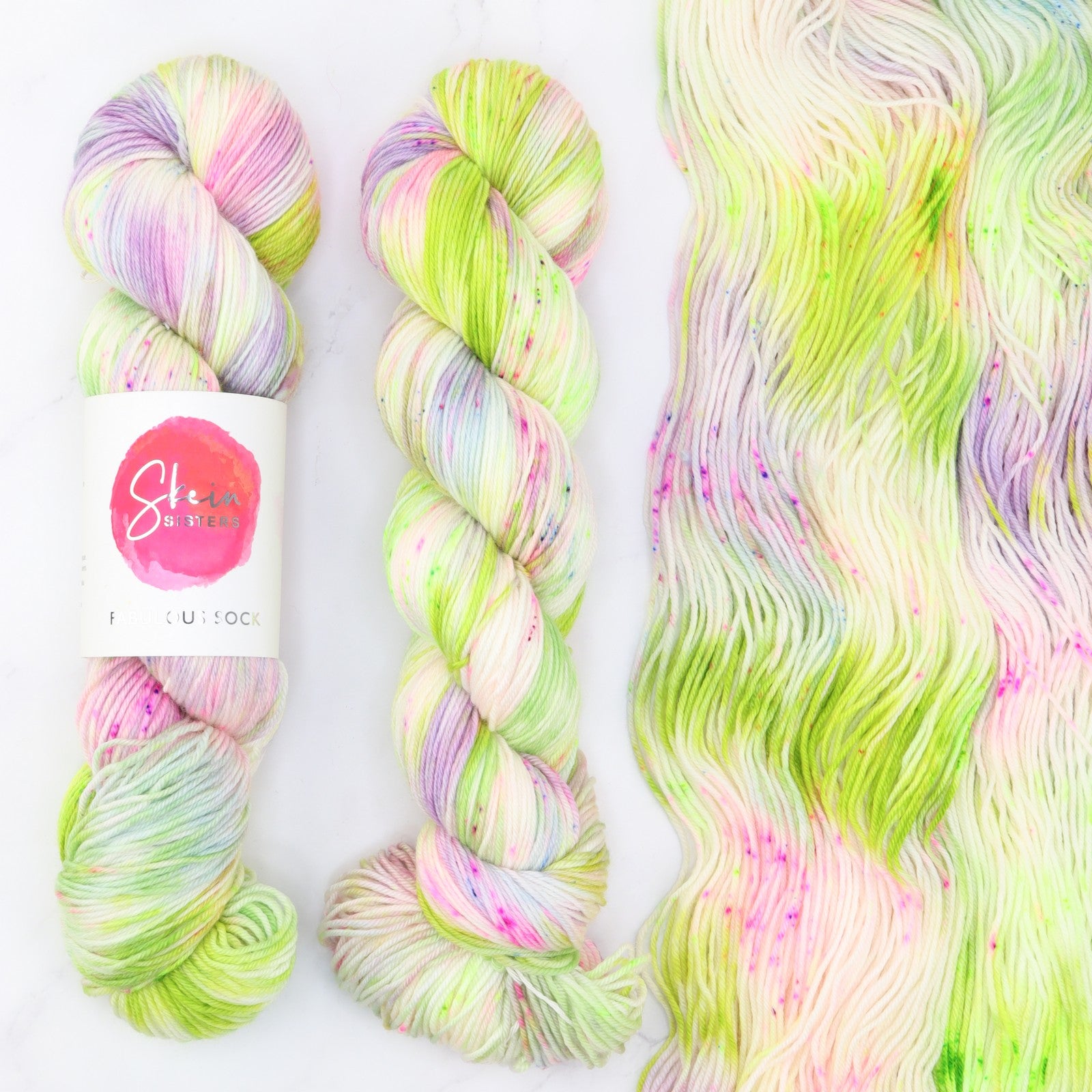 Skein Sisters Fabulous Sock in colourway Far Far Away – 4ply weight merino, nylon yarn