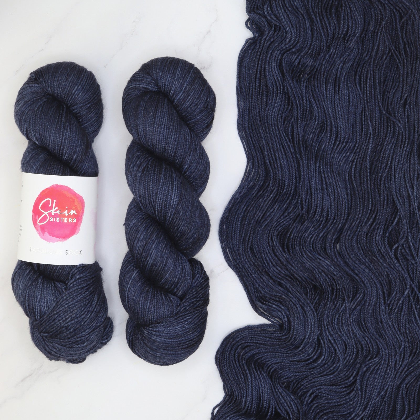 Skein Sisters Fabulous Sock in colourway Hollow Sky – 4ply weight merino, nylon yarn