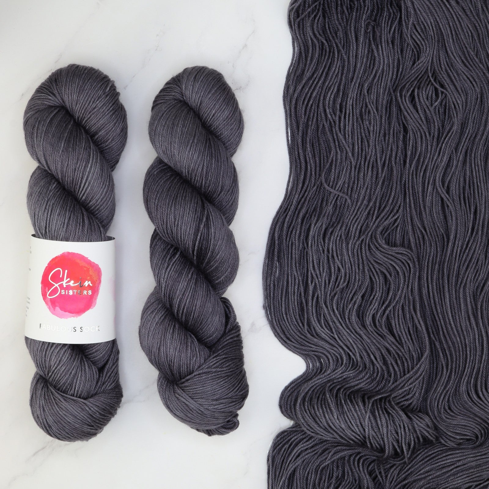 Skein Sisters Fabulous Sock in colourway Mercurial – 4ply weight merino, nylon yarn