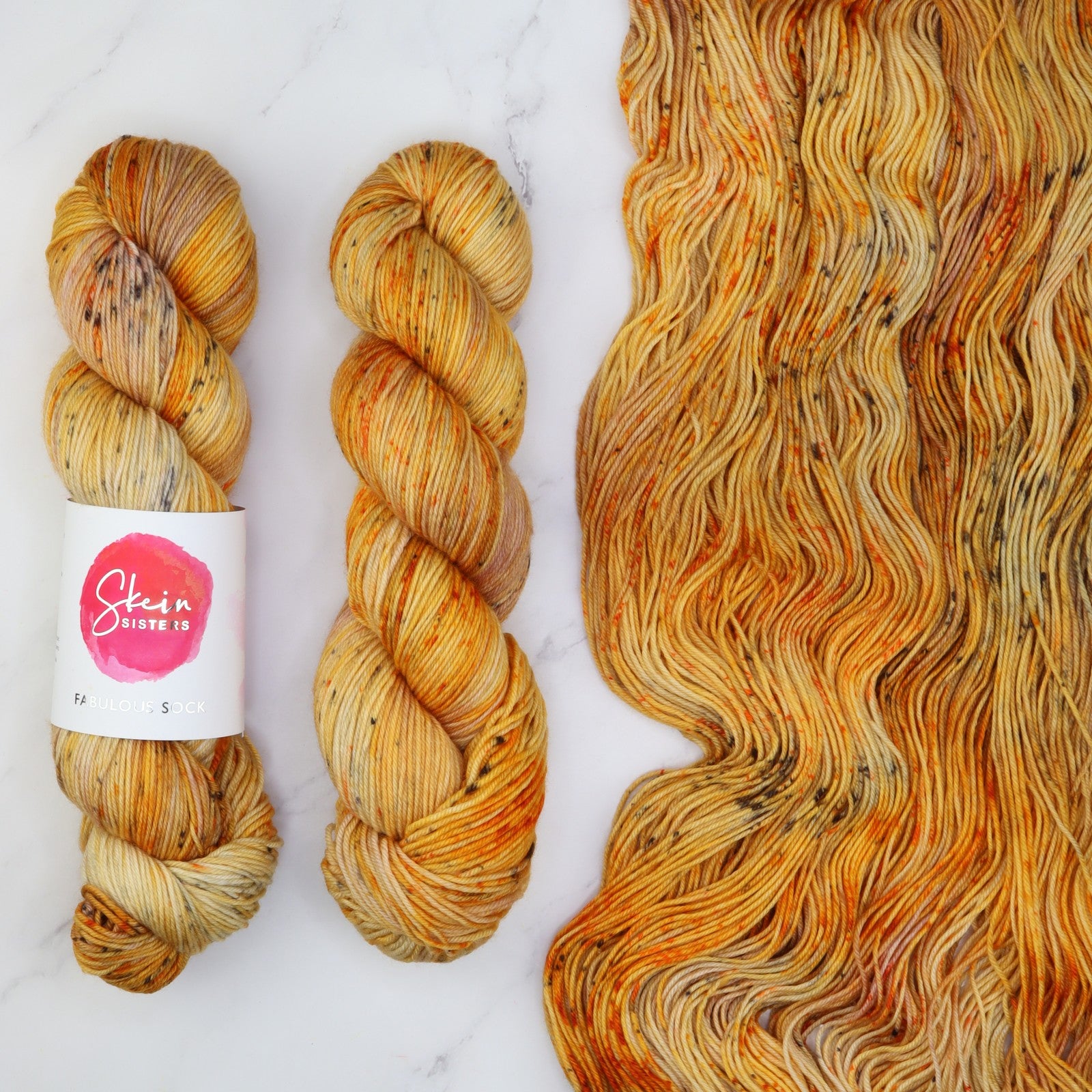 Skein Sisters Fabulous Sock in colourway Mid Century – 4ply weight merino, nylon yarn