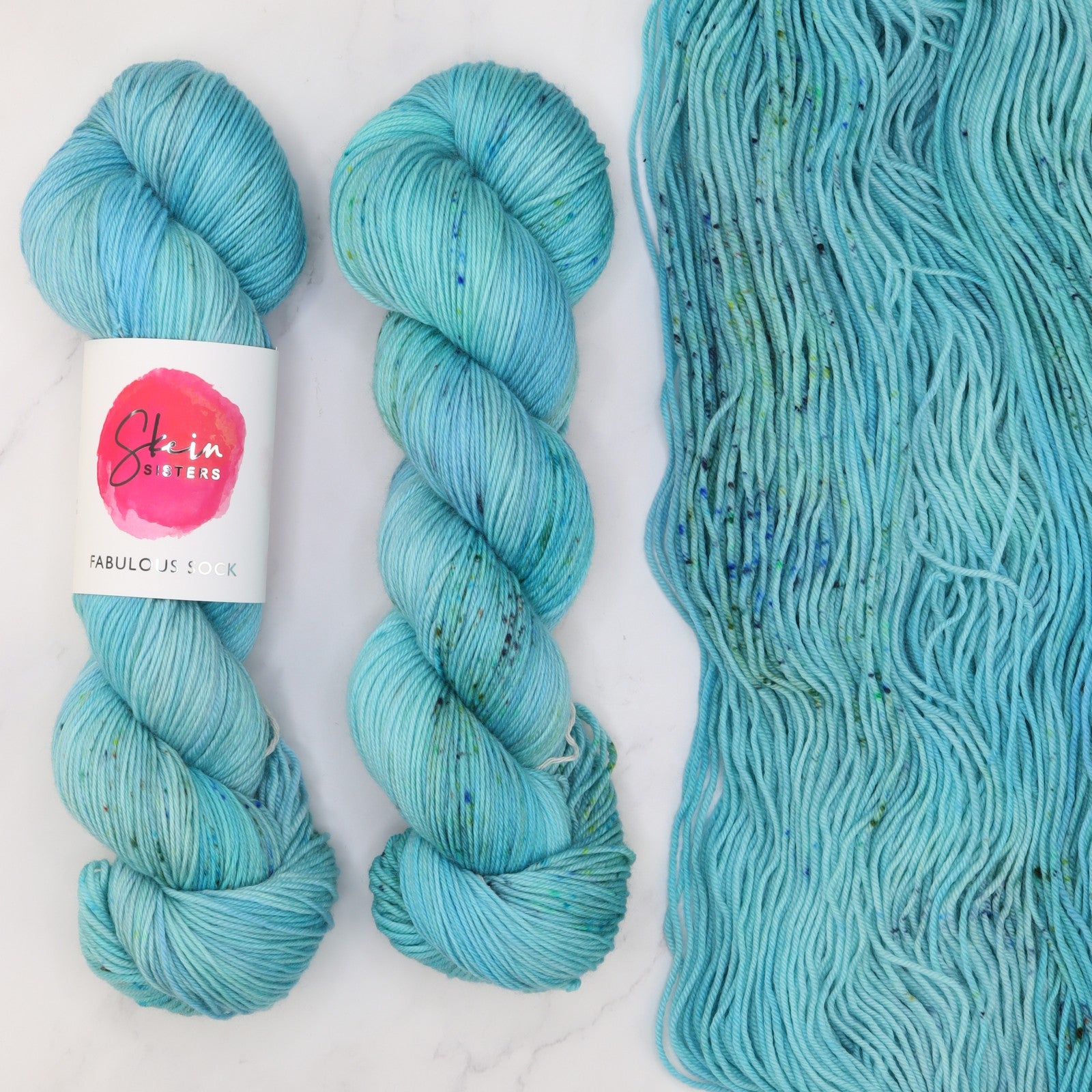 Skein Sisters Fabulous Sock in colourway Reef Project – 4ply weight merino, nylon yarn