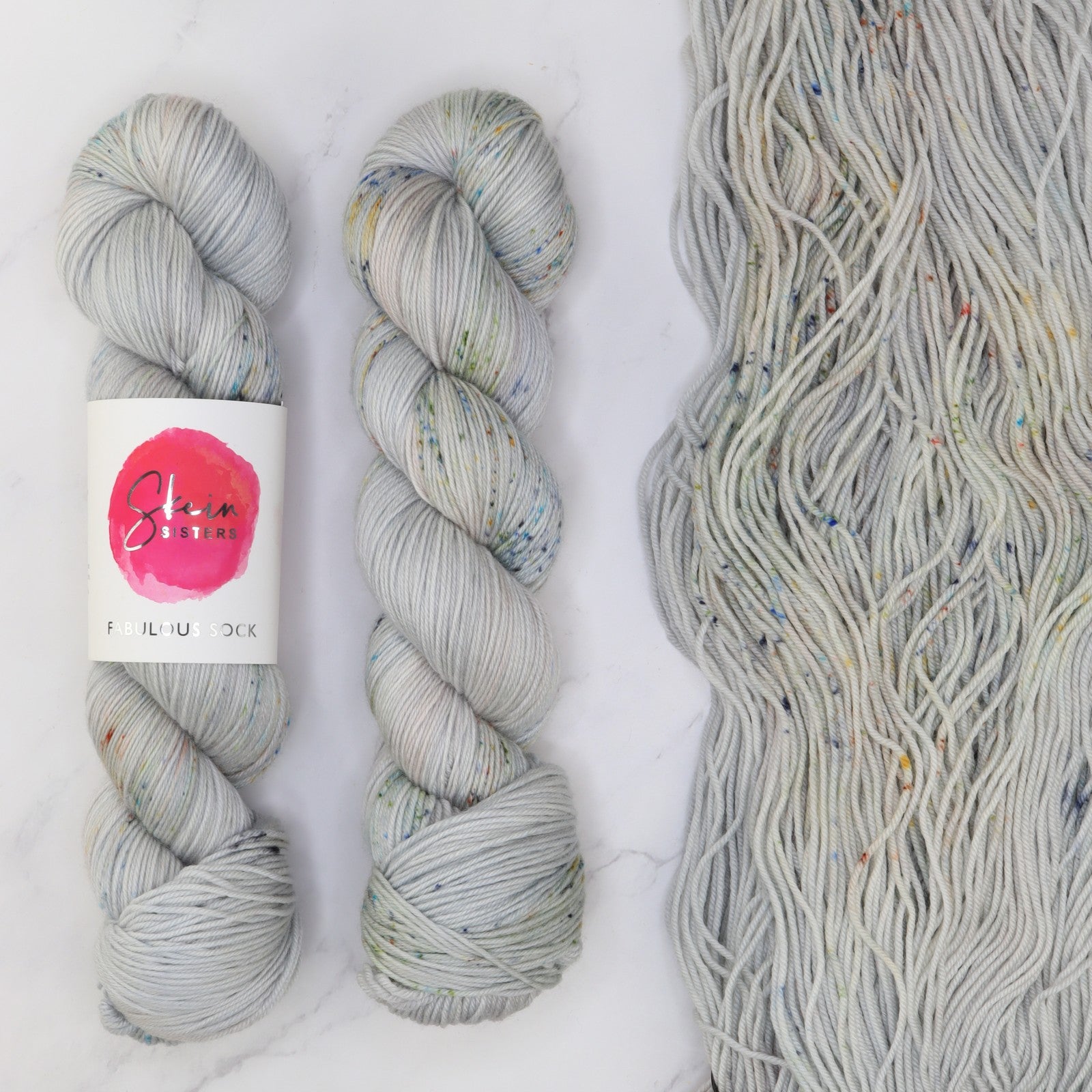 Skein Sisters Fabulous Sock in colourway Skyscraper – 4ply weight merino, nylon yarn
