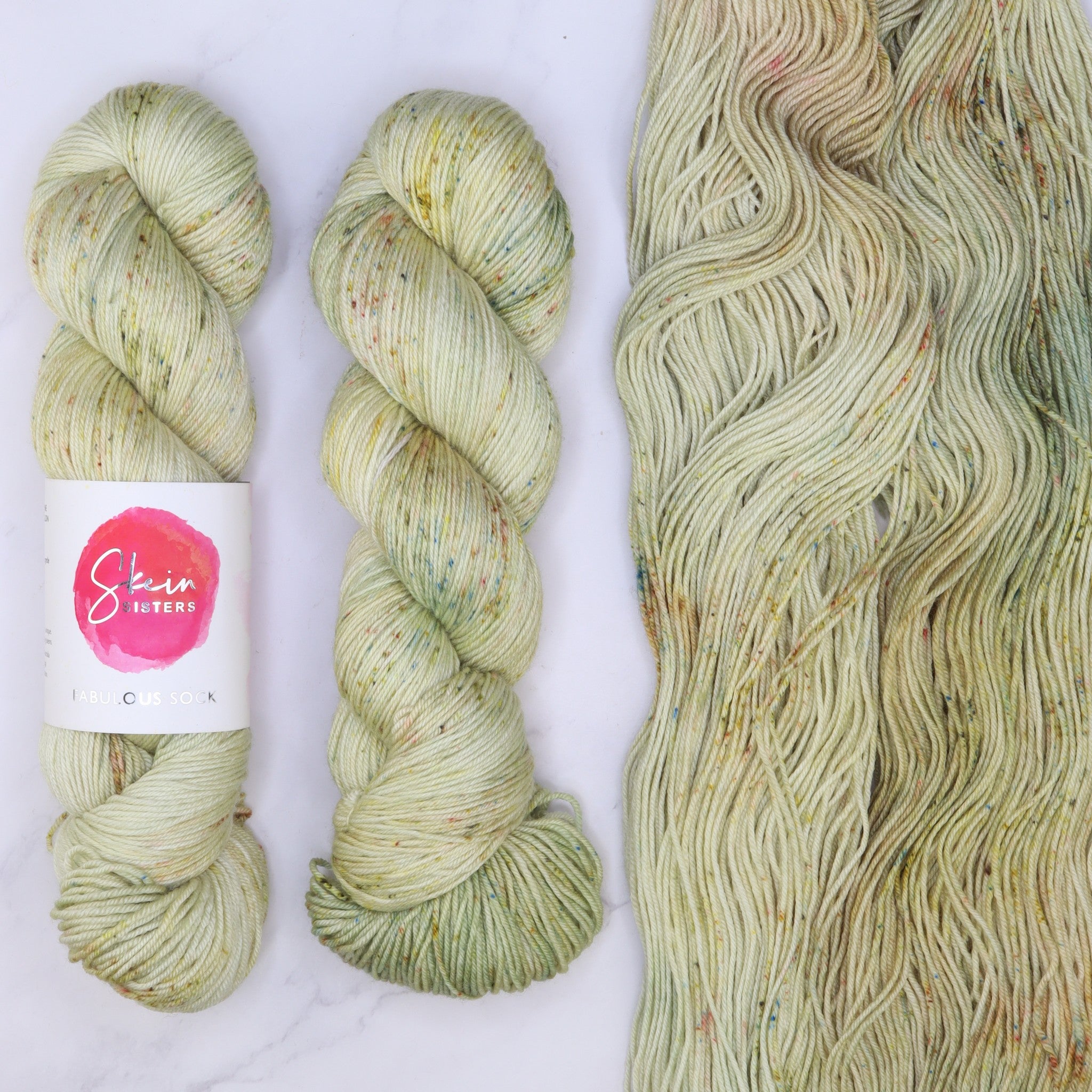 Skein Sisters Fabulous Sock in colourway Sylvan – 4ply weight merino, nylon yarn