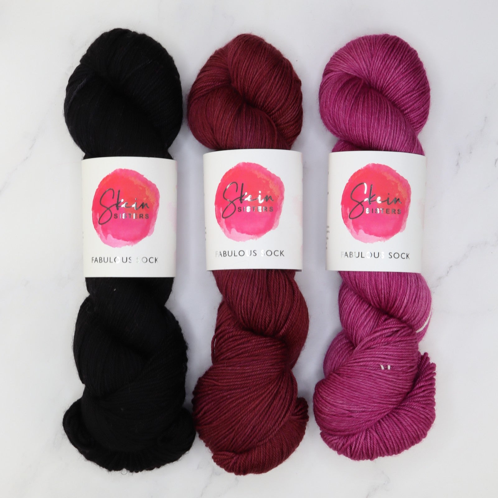 Art Nouveau Sweater kit in Fabulous Sock, colourway Morticia