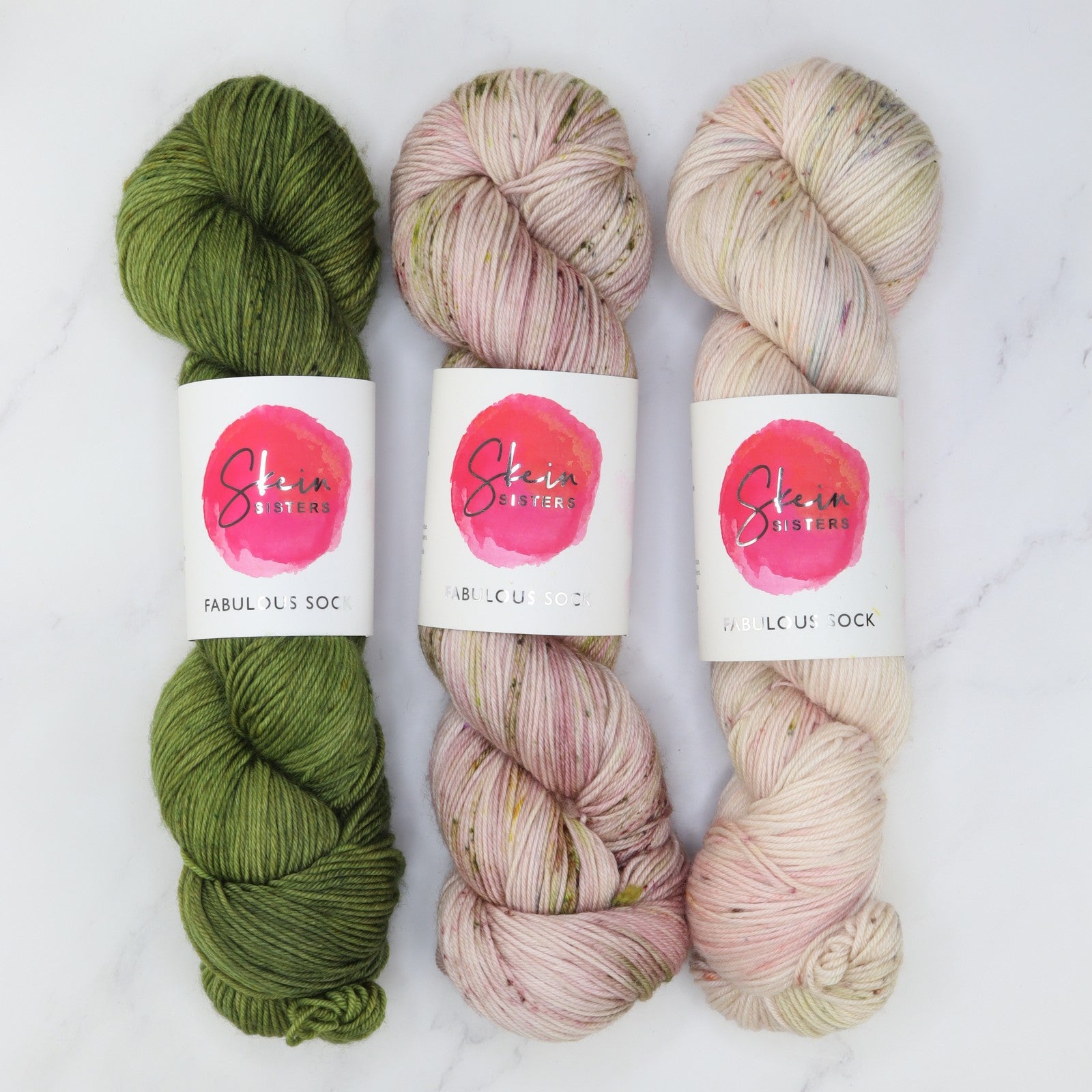 Art Nouveau Sweater kit in Fabulous Sock, colourway Olive You