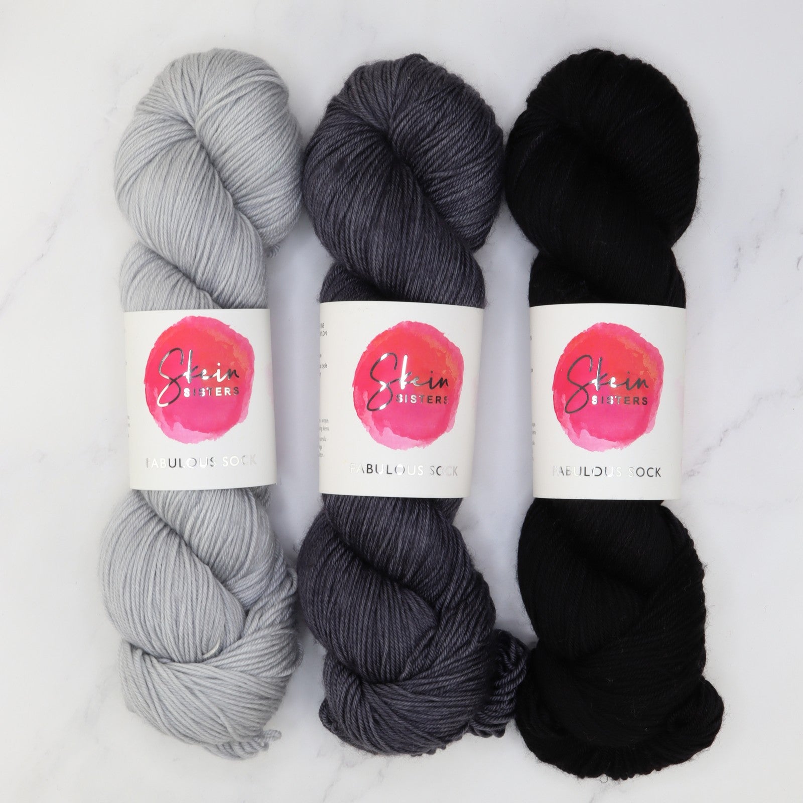 Art Nouveau Sweater kit in Fabulous Sock, colourway Satellite