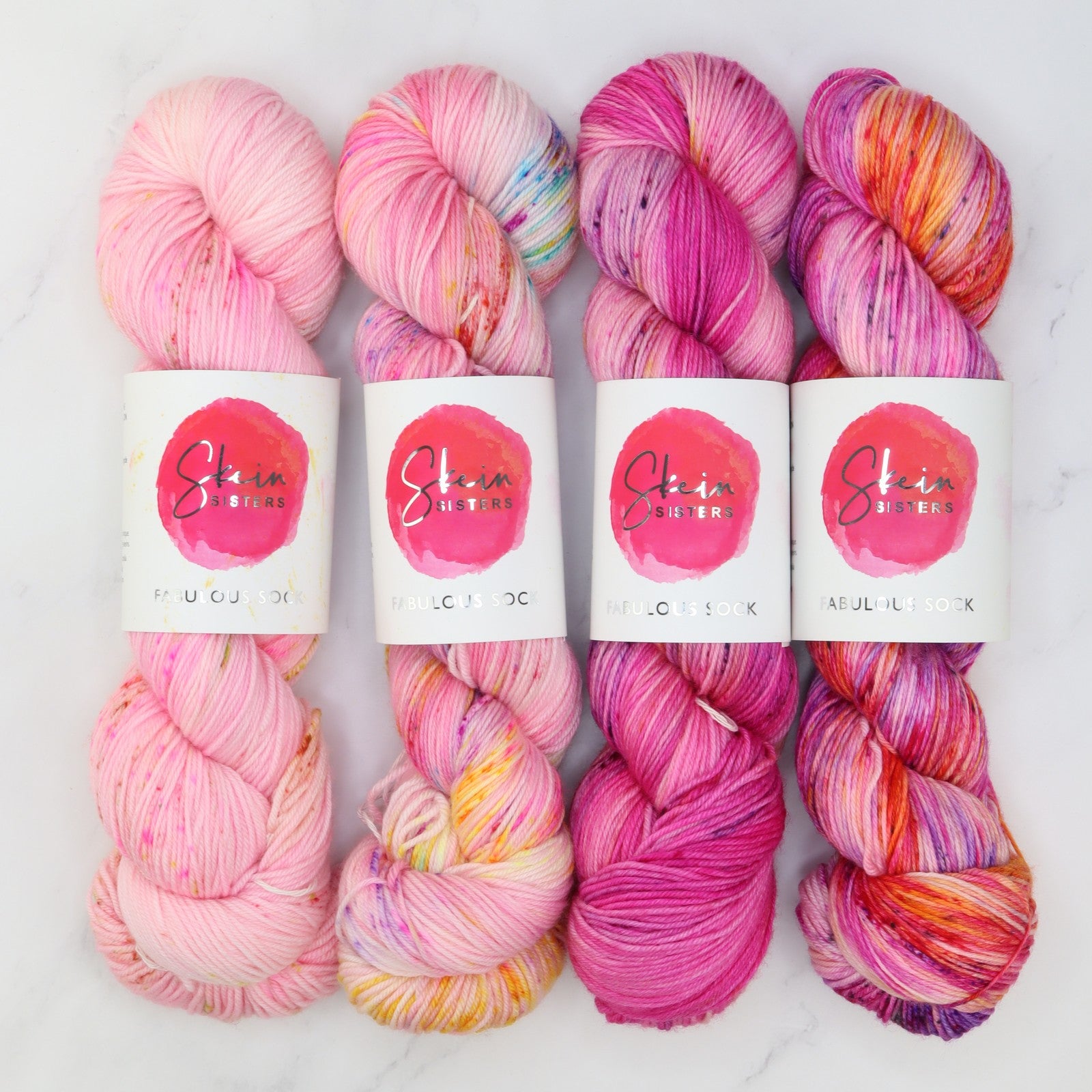 Fabulous Sock Gradient Sets in colourway Funhouse – 4ply weight merino, nylon yarn