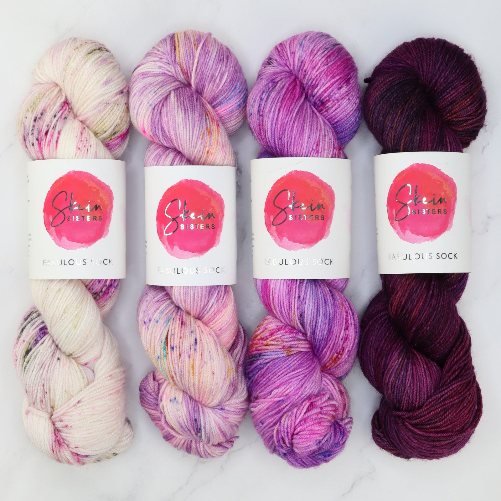 Fabulous Sock Gradient Sets in colourway Jamming It – 4ply weight merino, nylon yarn