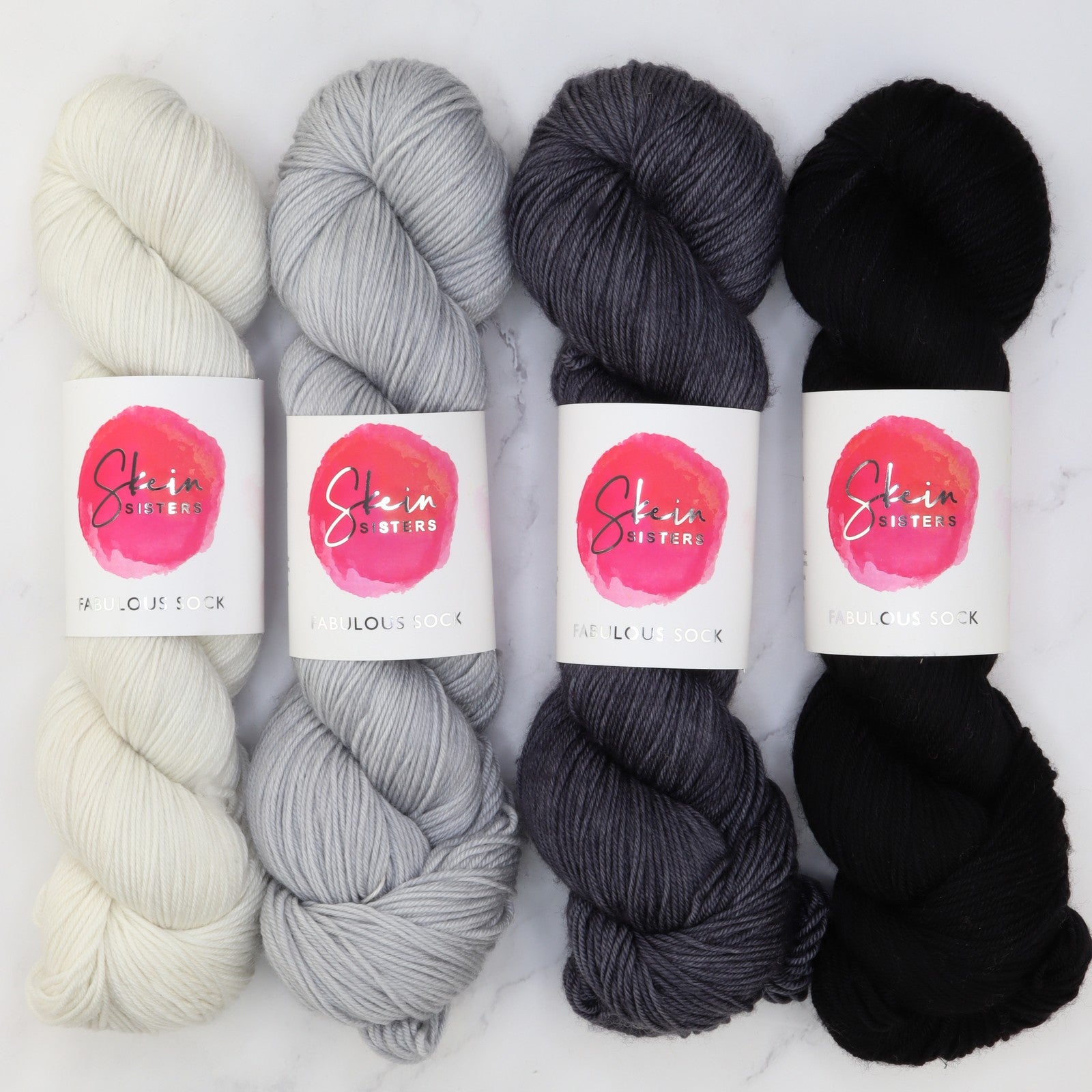 Fabulous Sock Gradient Sets in colourway Saturnine – 4ply weight merino, nylon yarn