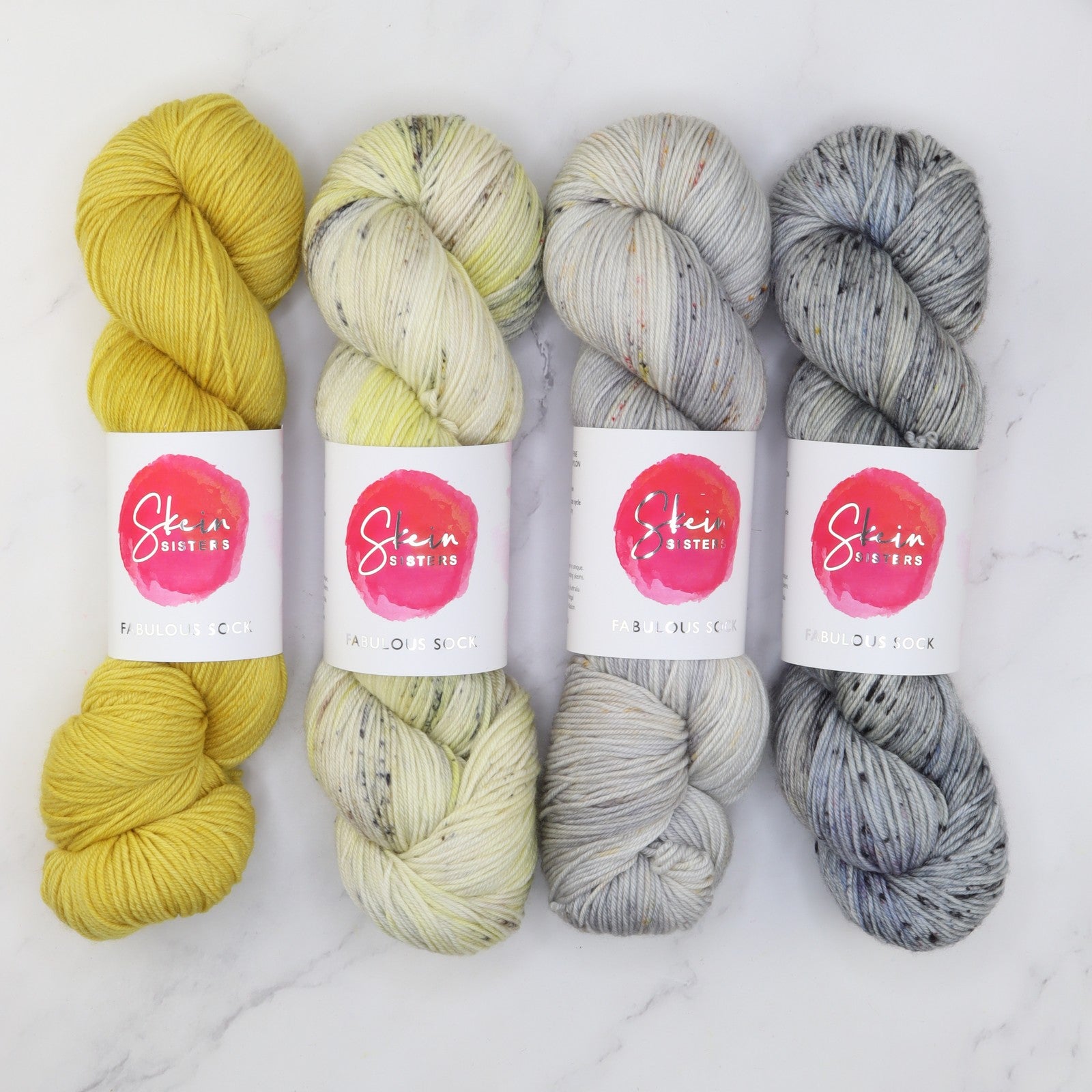 Fabulous Sock Gradient Sets in colourway What A Buzz – 4ply weight merino, nylon yarn