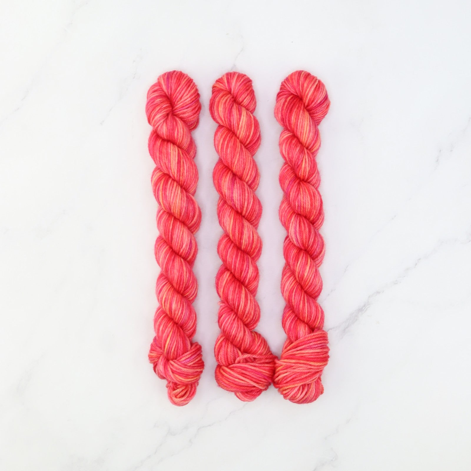 Skein Sisters Fabulous Sock Minis 20g/80m in colourway Blast Furnace – 4ply weight merino, nylon yarn