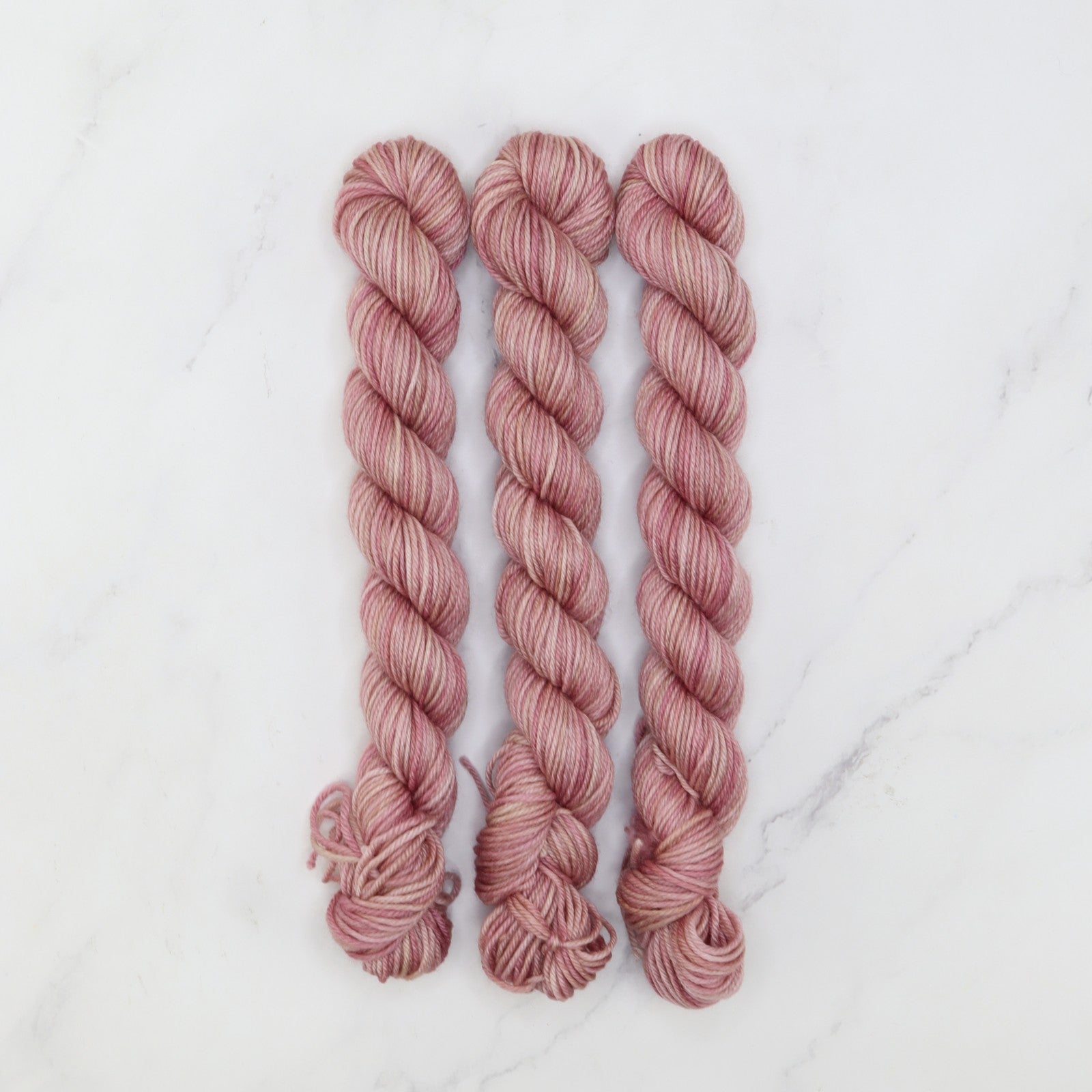 Skein Sisters Fabulous Sock Minis 20g/80m in colourway Blush – 4ply weight merino, nylon yarn