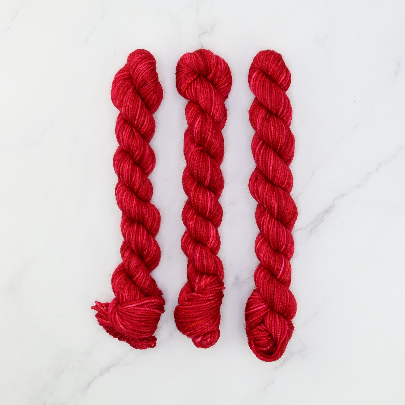 Skein Sisters Fabulous Sock Minis 20g/80m in colourway Deep Red – 4ply weight merino, nylon yarn