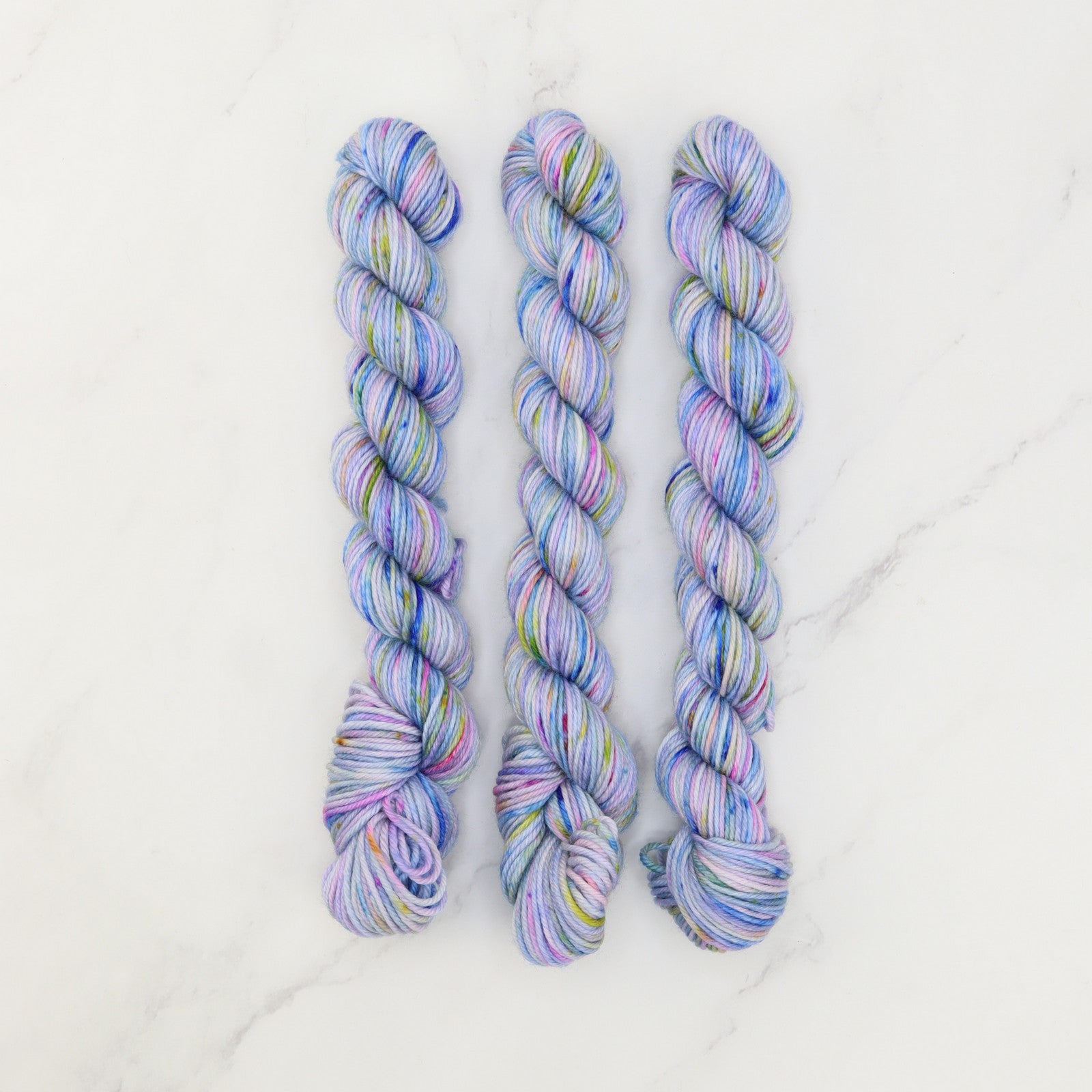 Skein Sisters Fabulous Sock Minis 20g/80m in colourway Dive In – 4ply weight merino, nylon yarn