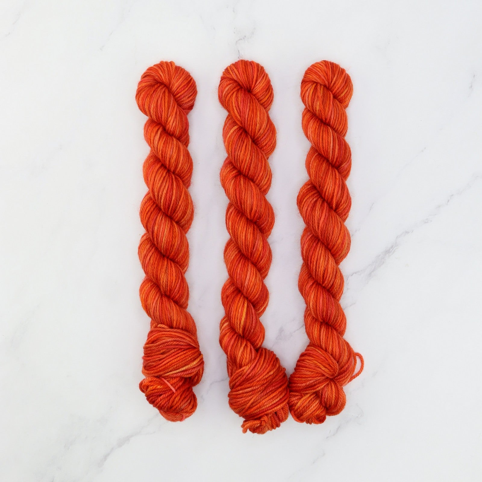 Skein Sisters Fabulous Sock Minis 20g/80m in colourway Hot Coals – 4ply weight merino, nylon yarn