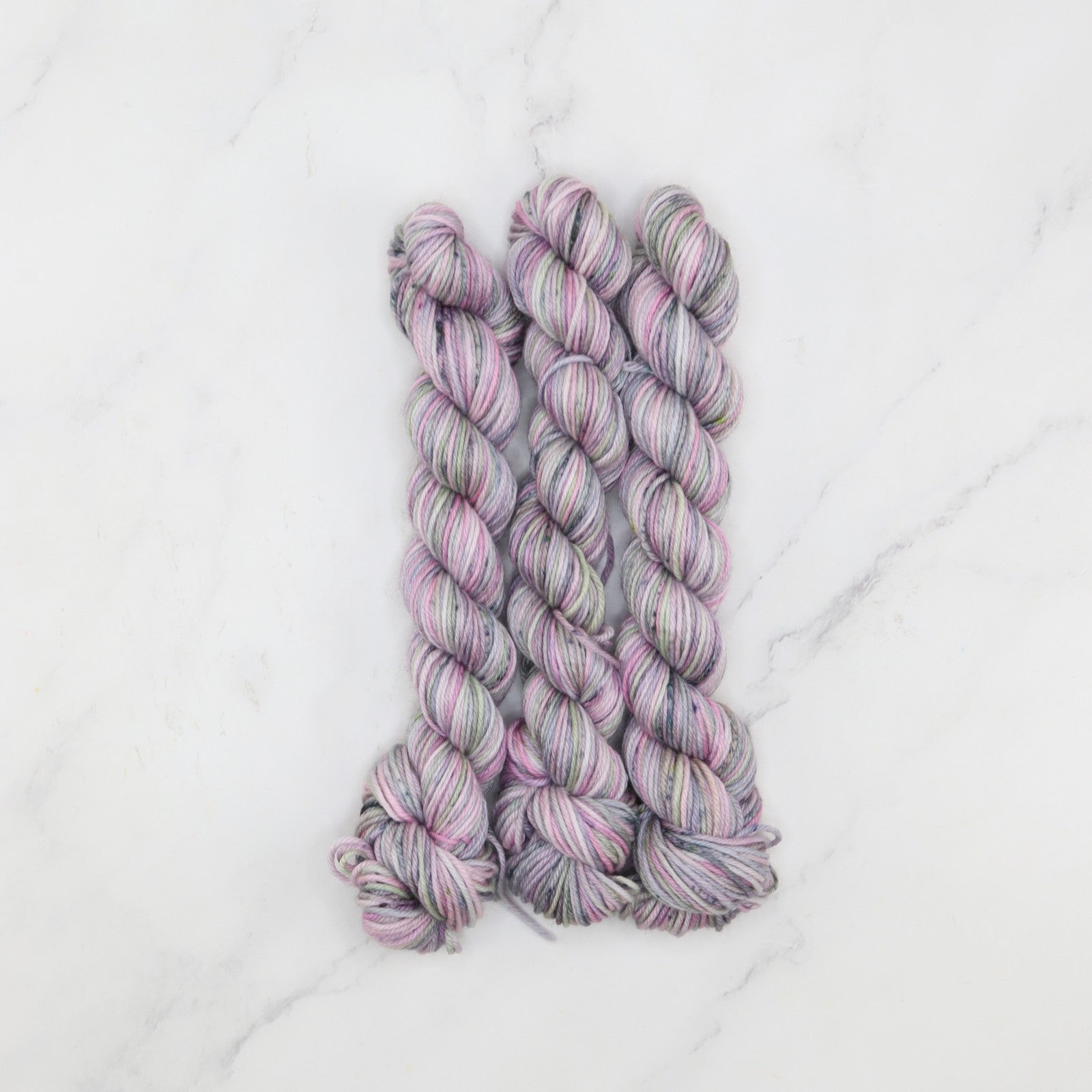 Skein Sisters Fabulous Sock Minis 20g/80m in colourway Lavender – 4ply weight merino, nylon yarn