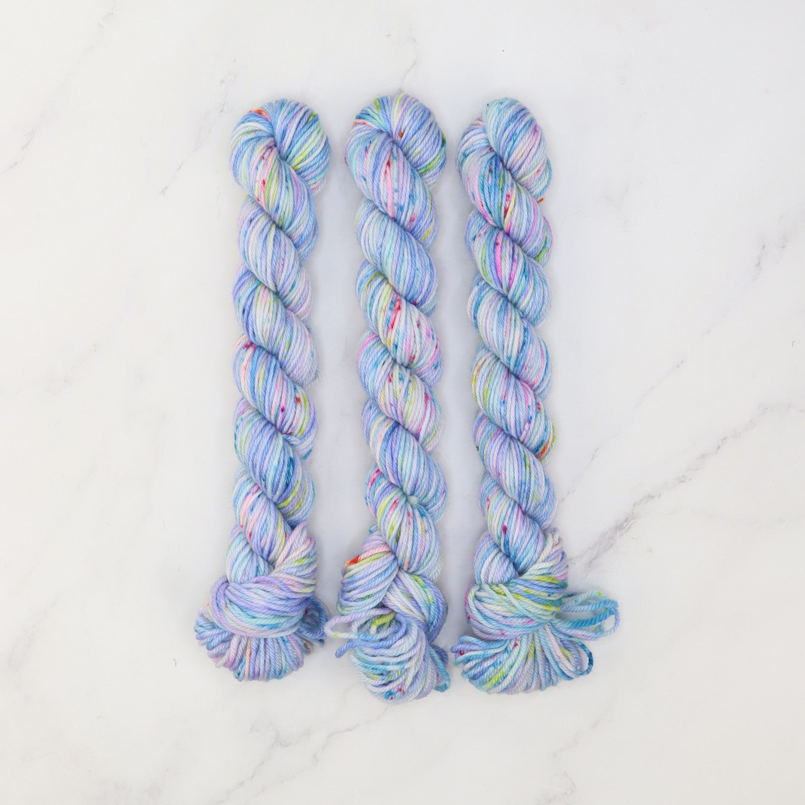 Skein Sisters Fabulous Sock Minis 20g/80m in colourway Let's Go Fly a Kite – 4ply weight merino, nylon yarn