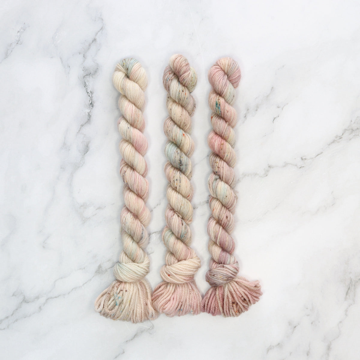 Skein Sisters Fabulous Sock Minis 20g/80m in colourway Paperbark – 4ply weight merino, nylon yarn