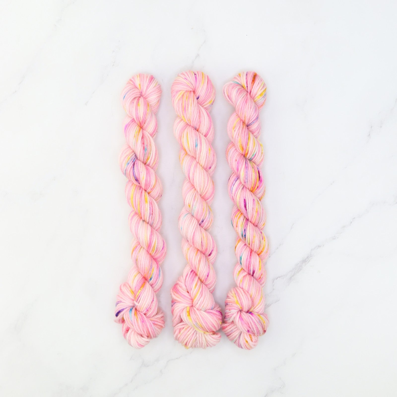 Skein Sisters Fabulous Sock Minis 20g/80m in colourway Summer Carnival – 4ply weight merino, nylon yarn