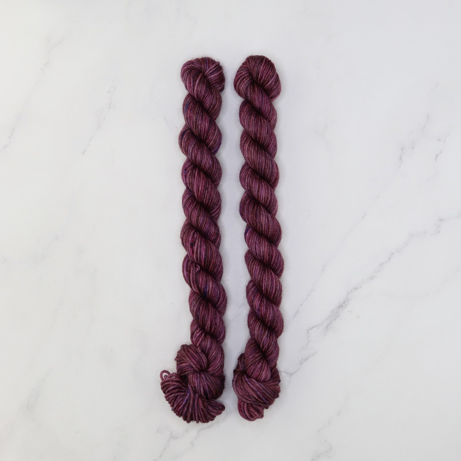 Skein Sisters Fabulous Sock Minis 20g/80m in colourway Wine Stained – 4ply weight merino, nylon yarn