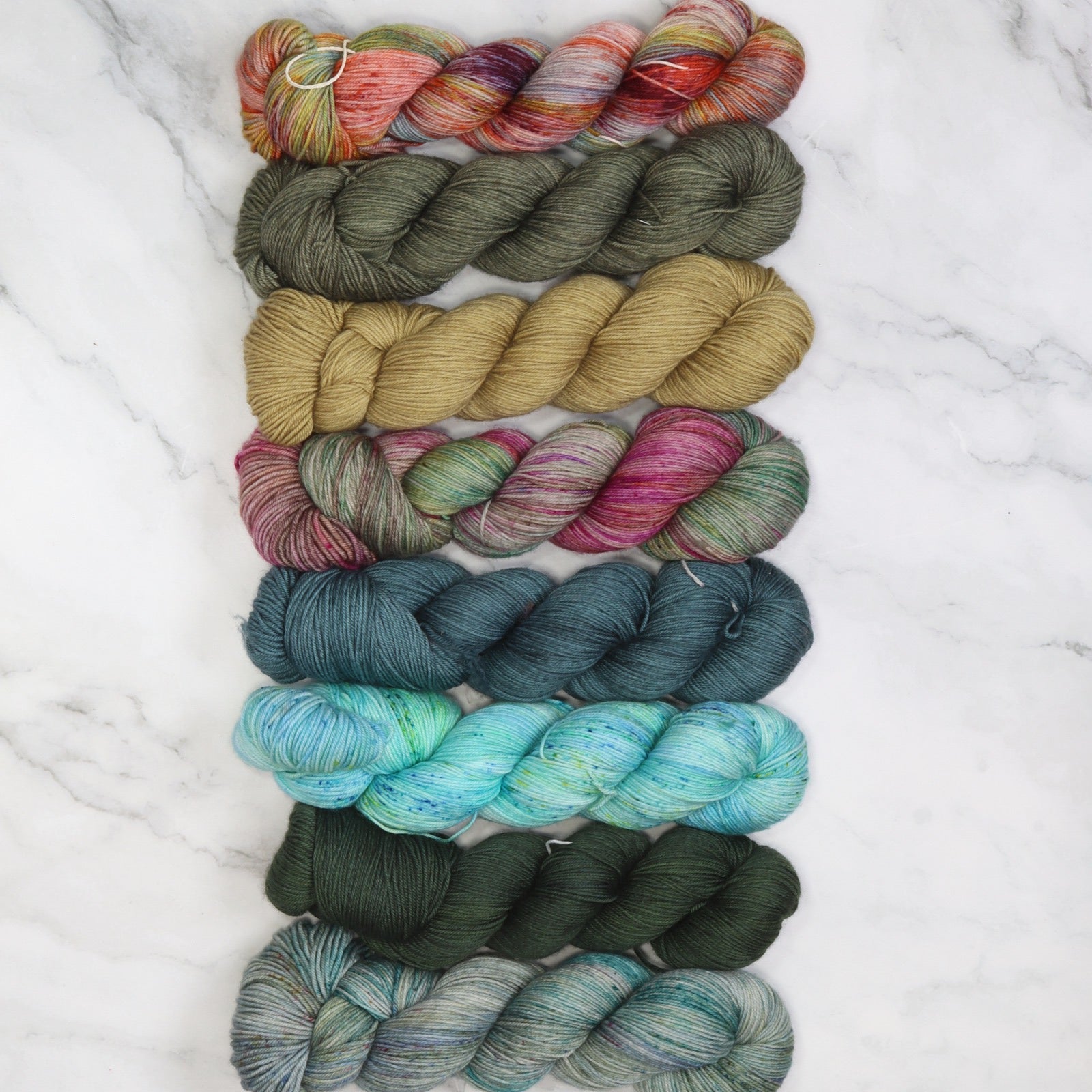 Westknits MKAL 2026 Color Kaleidoscope One of a Kind Kit in Skein Sisters Fabulous Sock, colourway Vintage