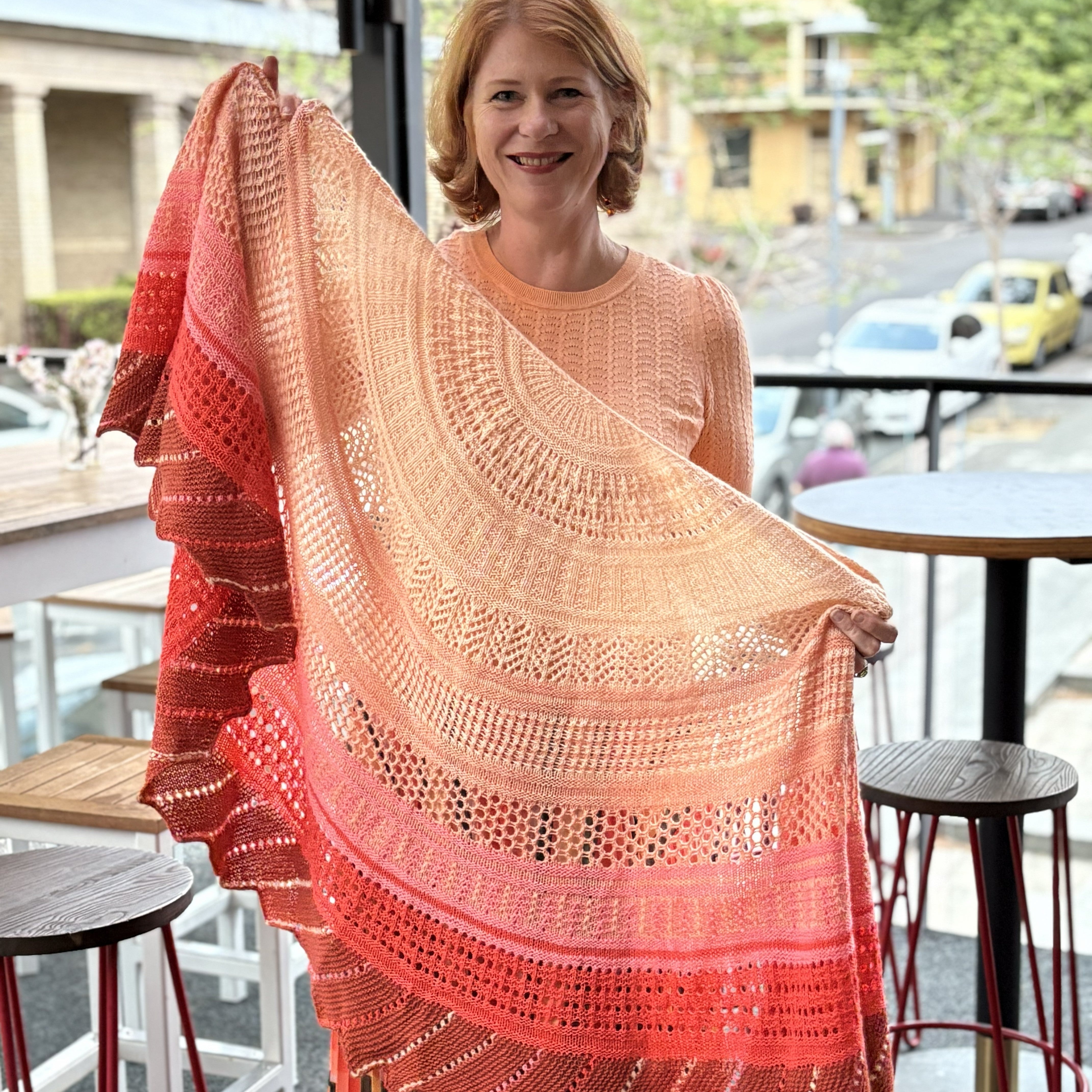 Glittering Snowscape Shawl knitting kit