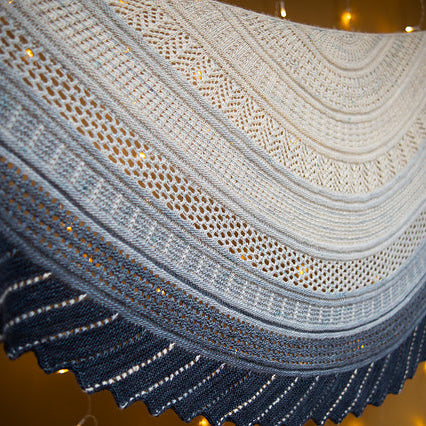 Glittering Snowscape Shawl knitting kit – view 3