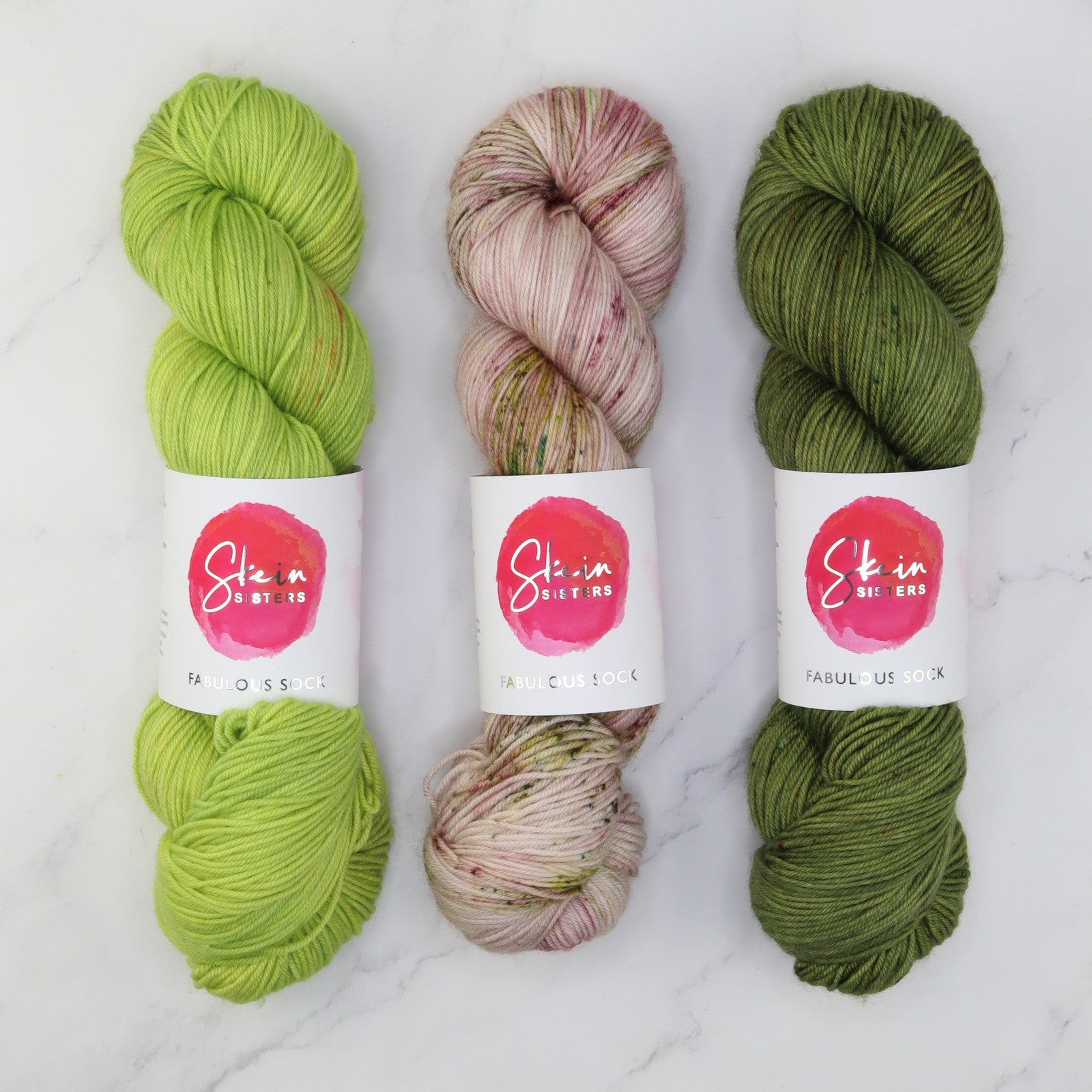 Nefta Shawl kit in Fabulous Sock, colourway Verdant