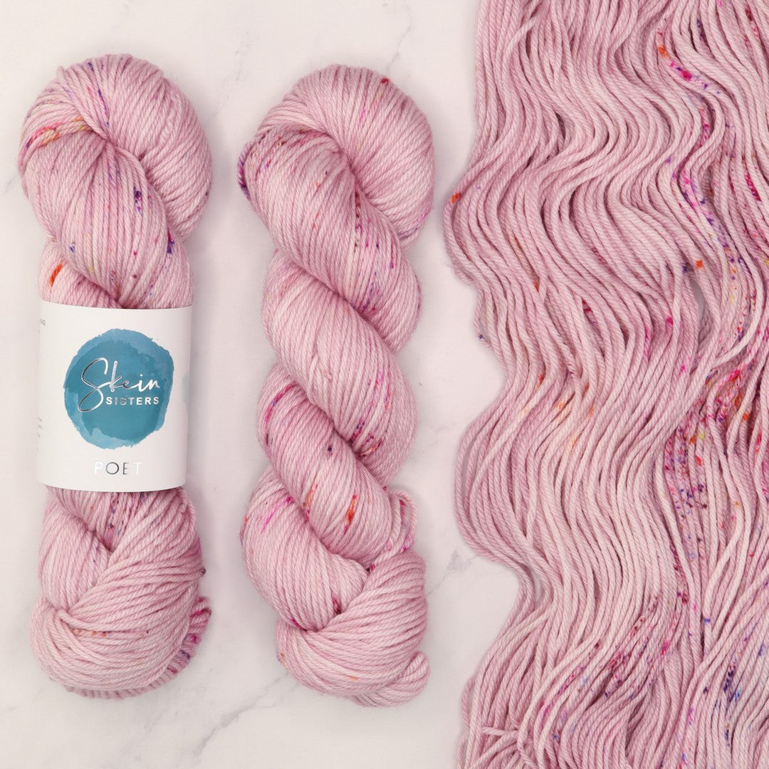 Skein Sisters Poet in colourway Daphne – 10ply weight merino, nylon, silk yarn