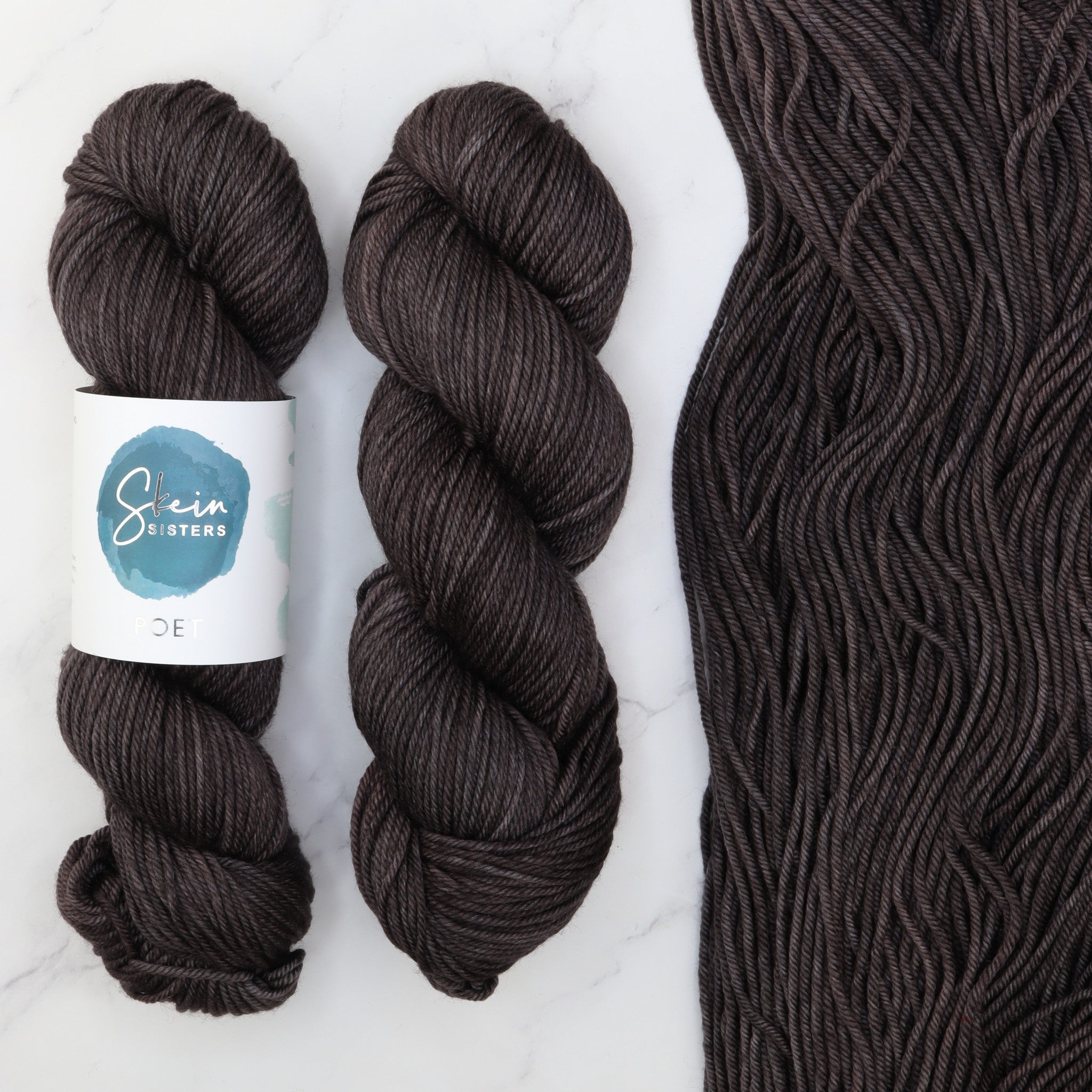 Skein Sisters Poet in colourway Jasper – 10ply weight merino, nylon, silk yarn