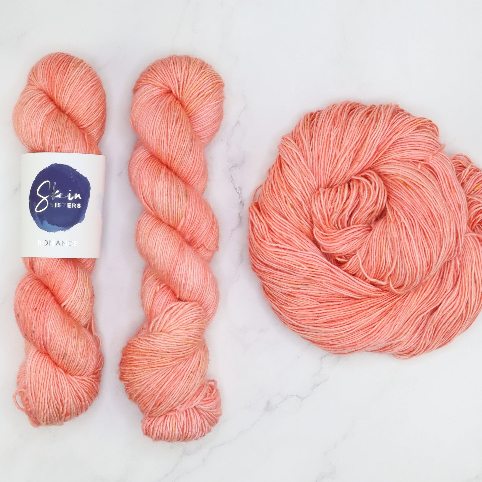 Skein Sisters Romance in colourway Anemone – 4ply weight merino, silk yarn