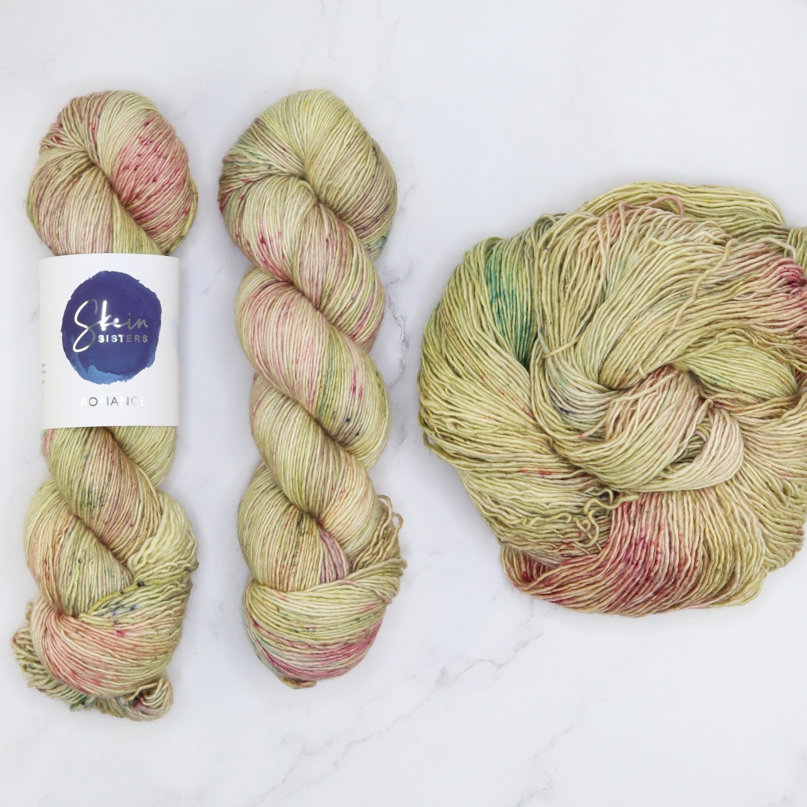 Skein Sisters Romance in colourway Daydream – 4ply weight merino, silk yarn