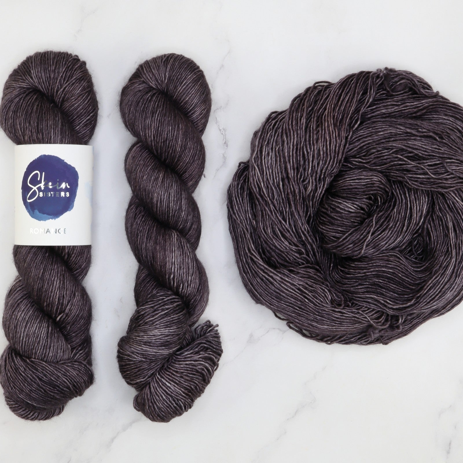 Skein Sisters Romance in colourway Jasper – 4ply weight merino, silk yarn