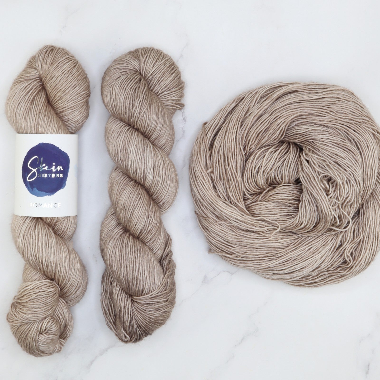 Skein Sisters Romance in colourway Marsupial – 4ply weight merino, silk yarn