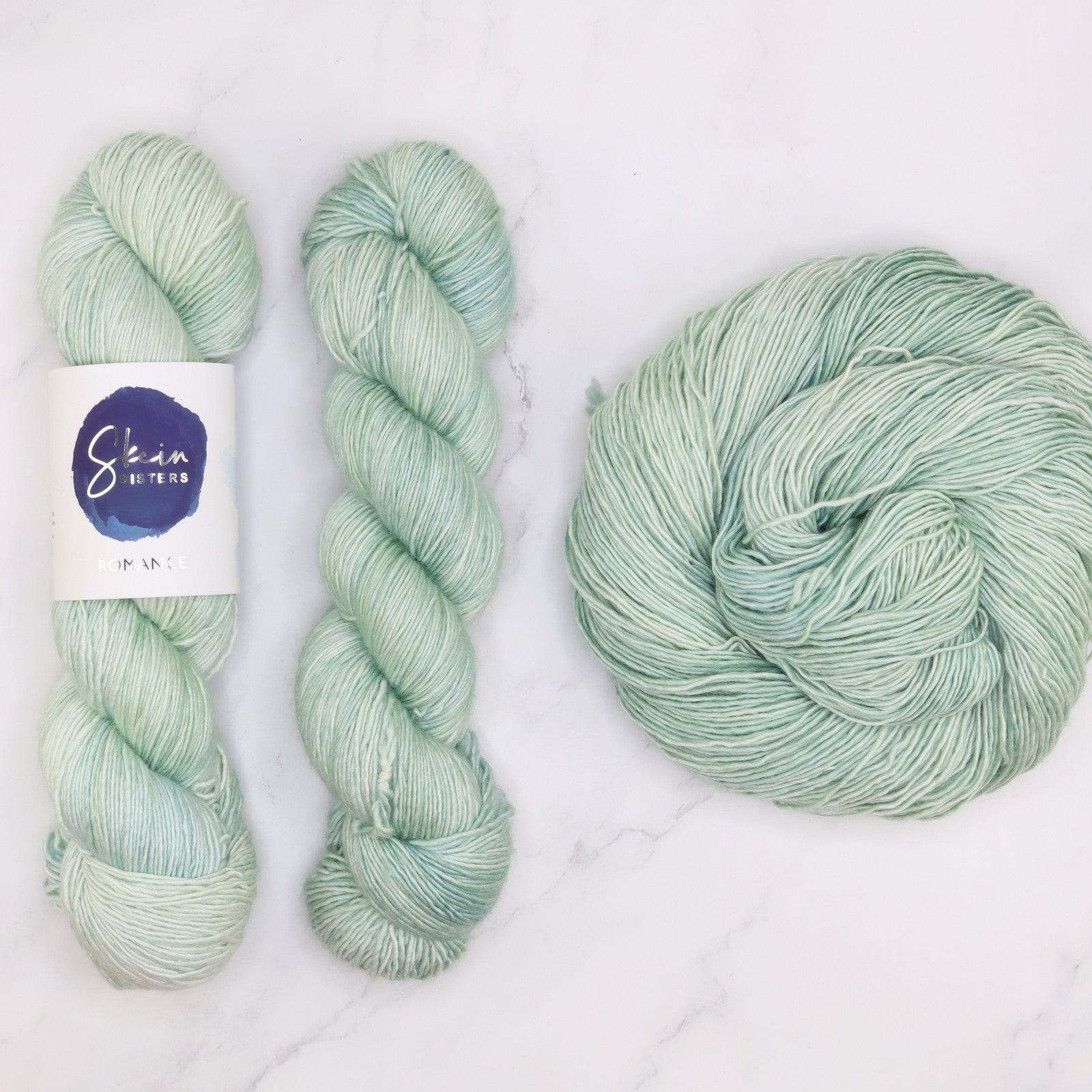 Skein Sisters Romance in colourway Octopolis – 4ply weight merino, silk yarn