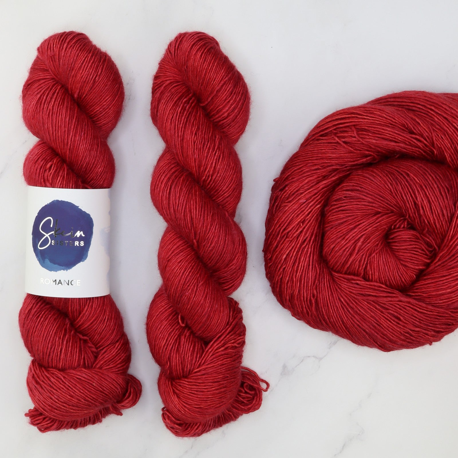 Skein Sisters Romance in colourway Revenge – 4ply weight merino, silk yarn