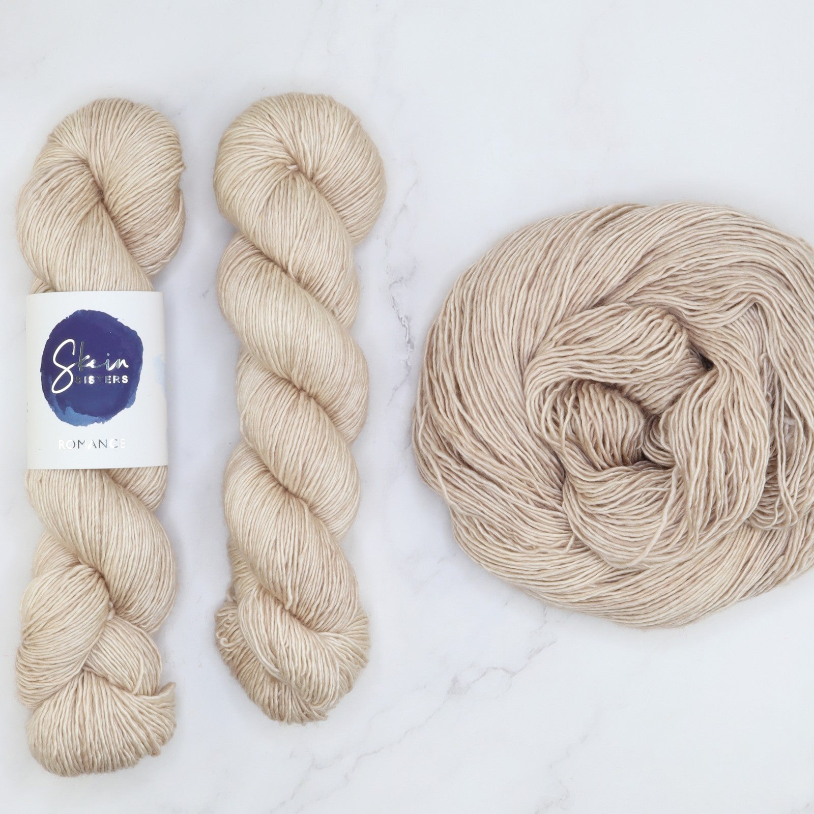 Skein Sisters Romance in colourway Twine Time – 4ply weight merino, silk yarn